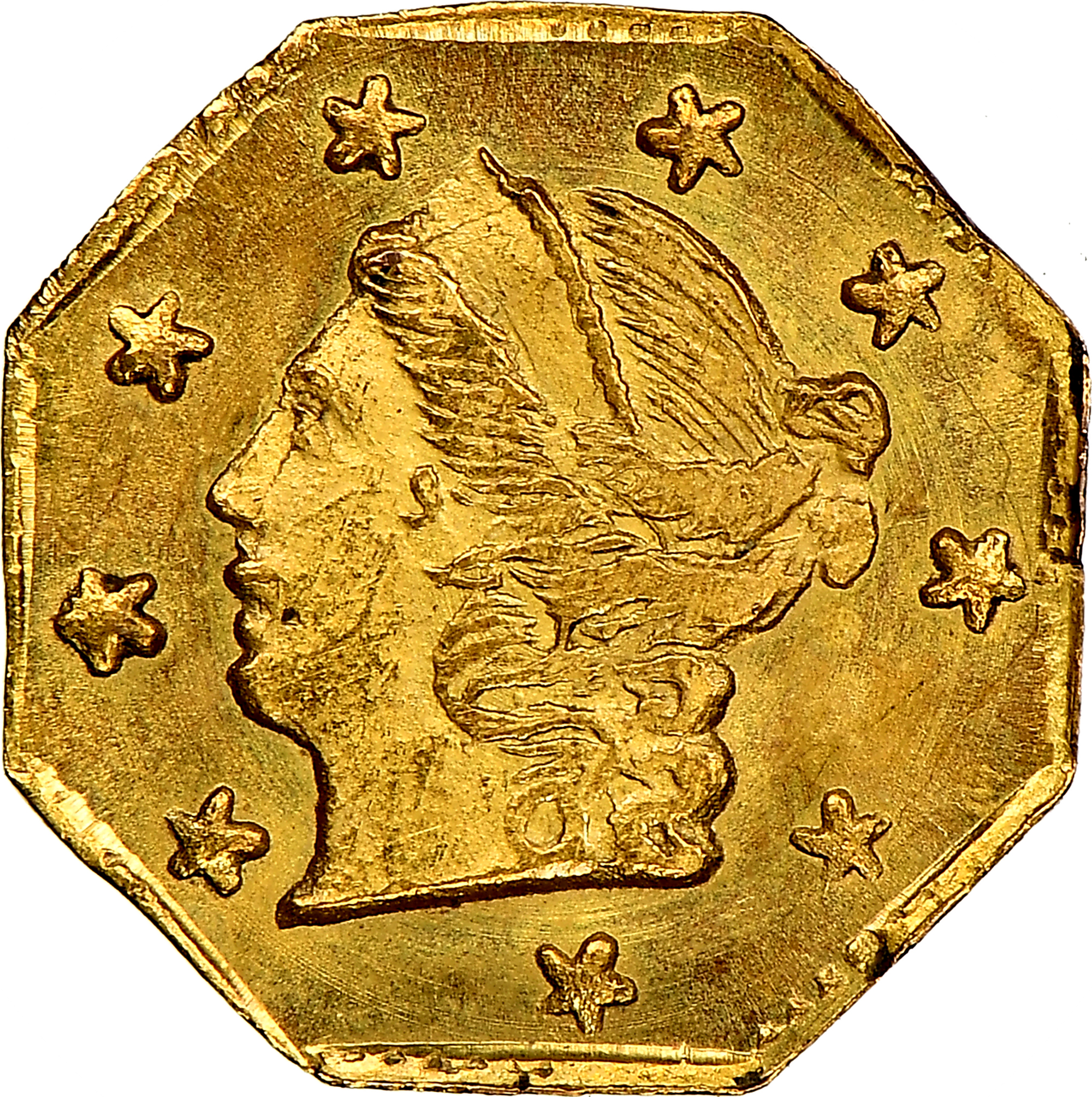 1870 OCTAG LIBERTY BG-713 G25C MS | Coin Explorer | NGC