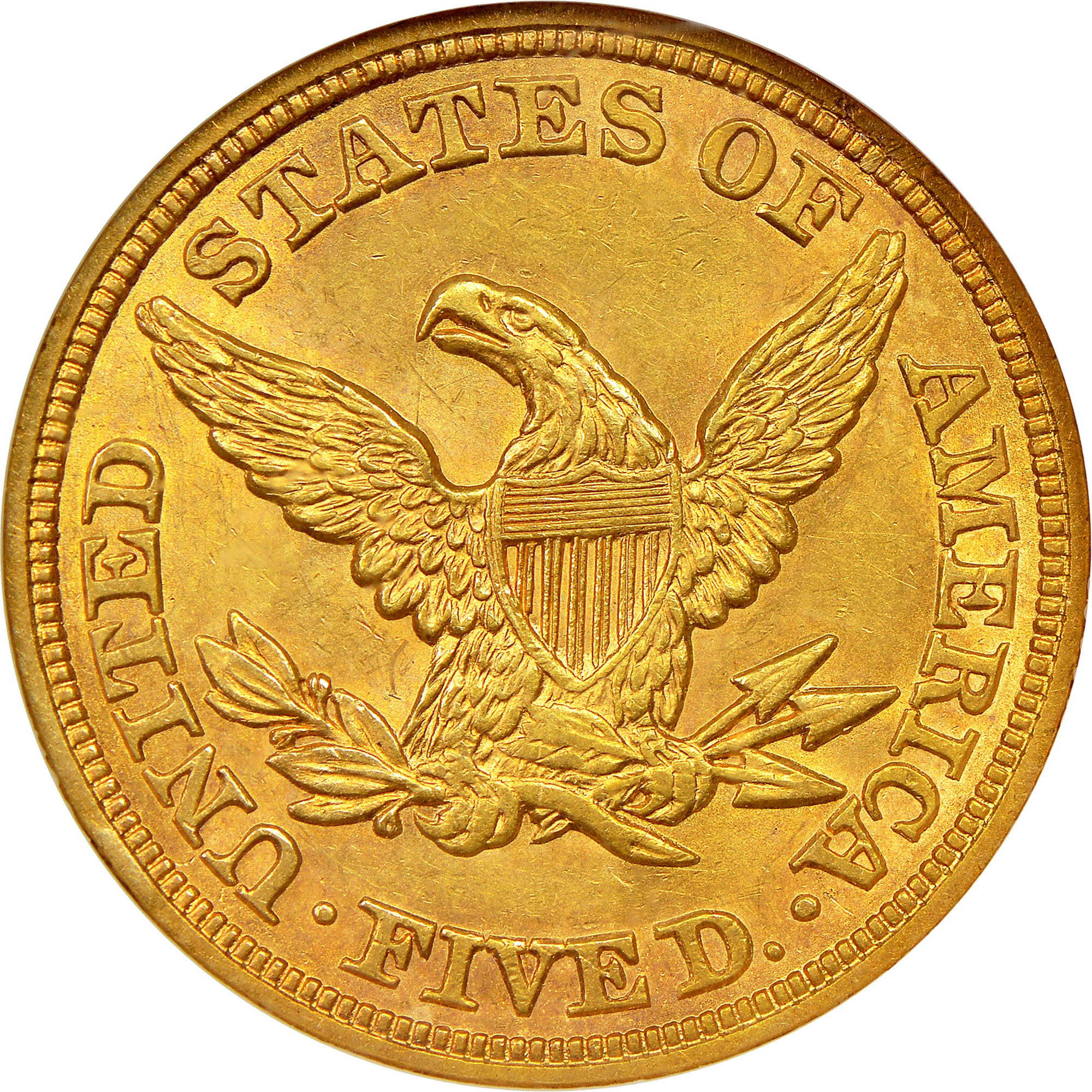 1854 $5 MS | Coin Explorer | NGC