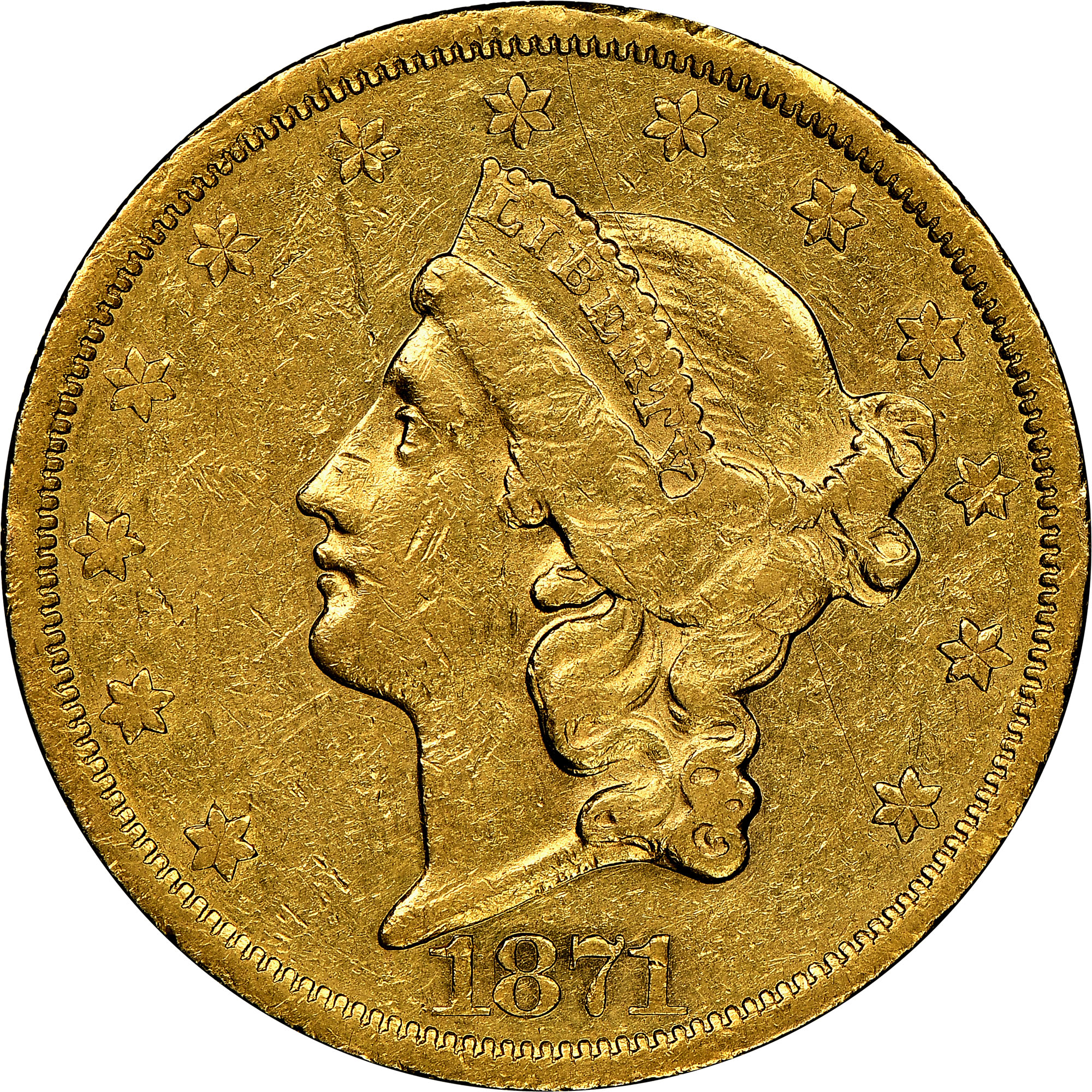 1871 CC $20 MS | Coin Explorer | NGC