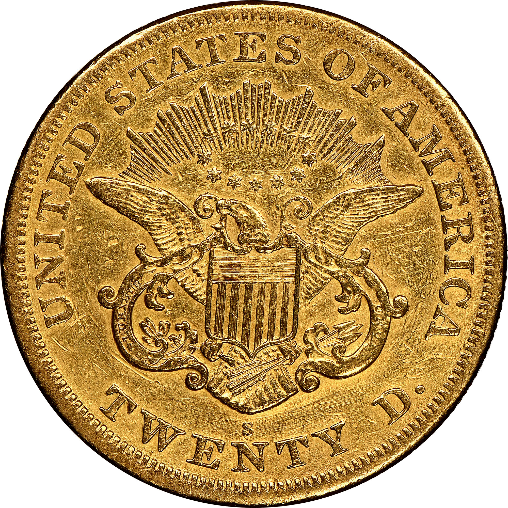 1866 S NO MOTTO $20 MS | Coin Explorer | NGC