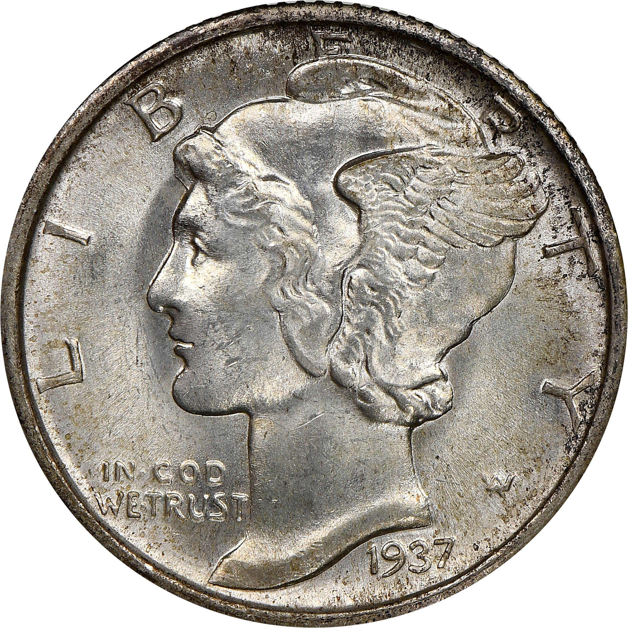 1937 D 10C MS | Coin Explorer | NGC