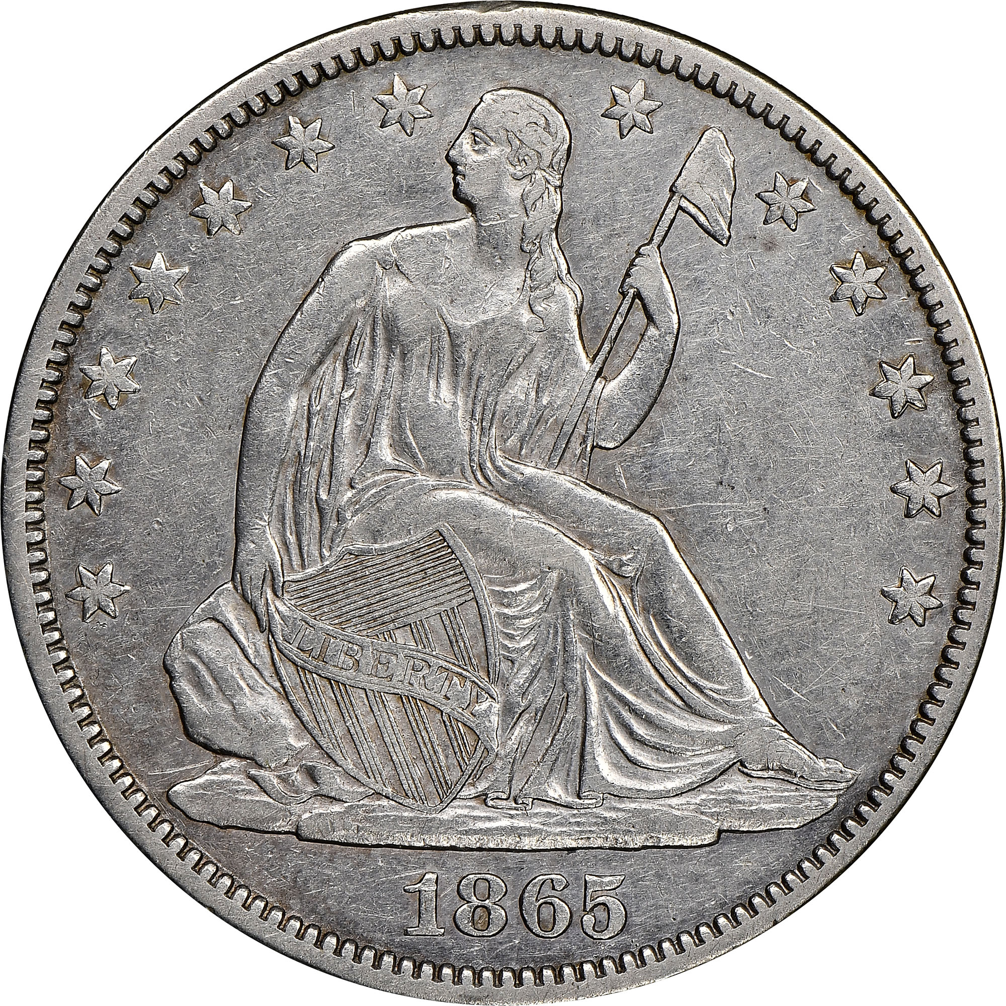 1865 50C MS | Coin Explorer | NGC