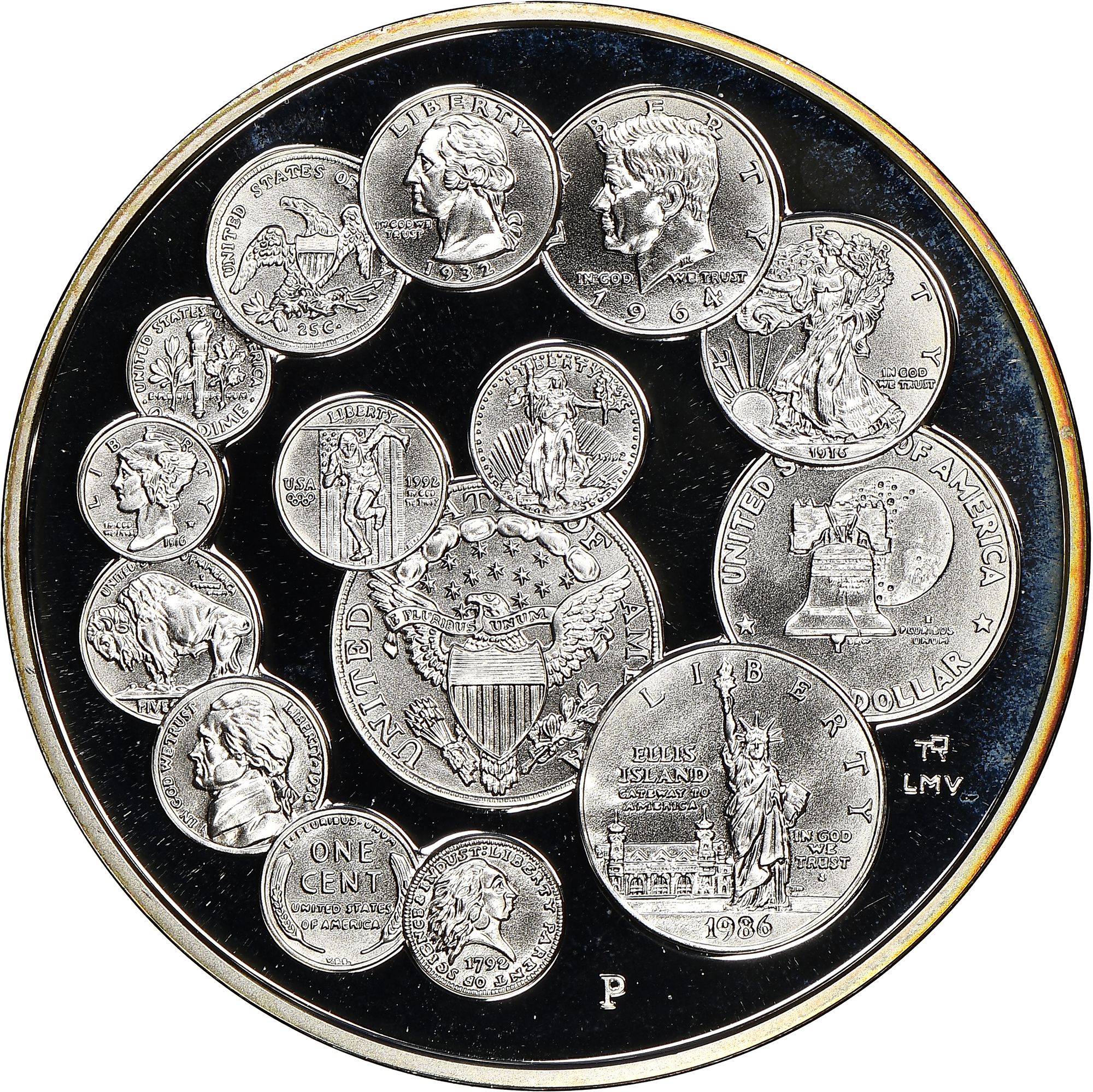 1993) P SILVER U.S. MINT BICENTENNIAL 38mm PF | Coin Explorer | NGC