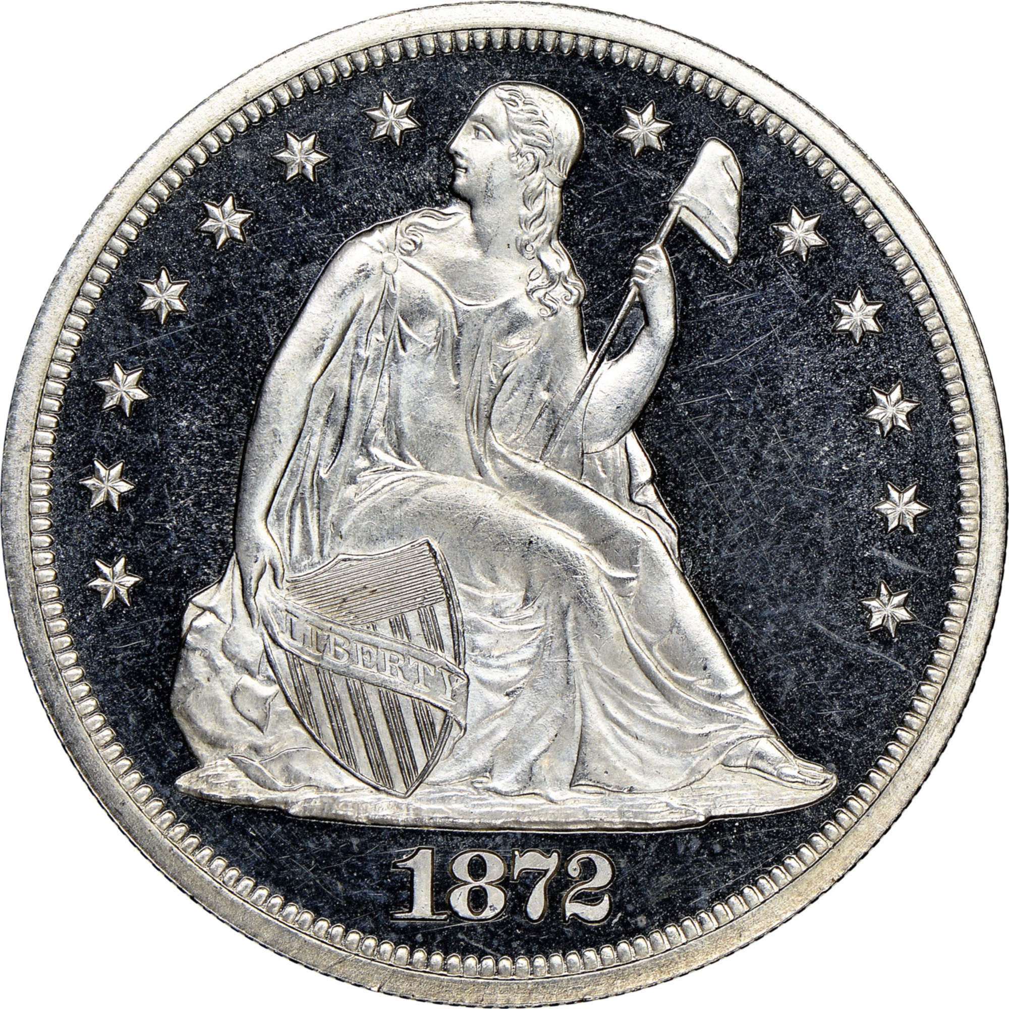 1872 $1 PF | Coin Explorer | NGC