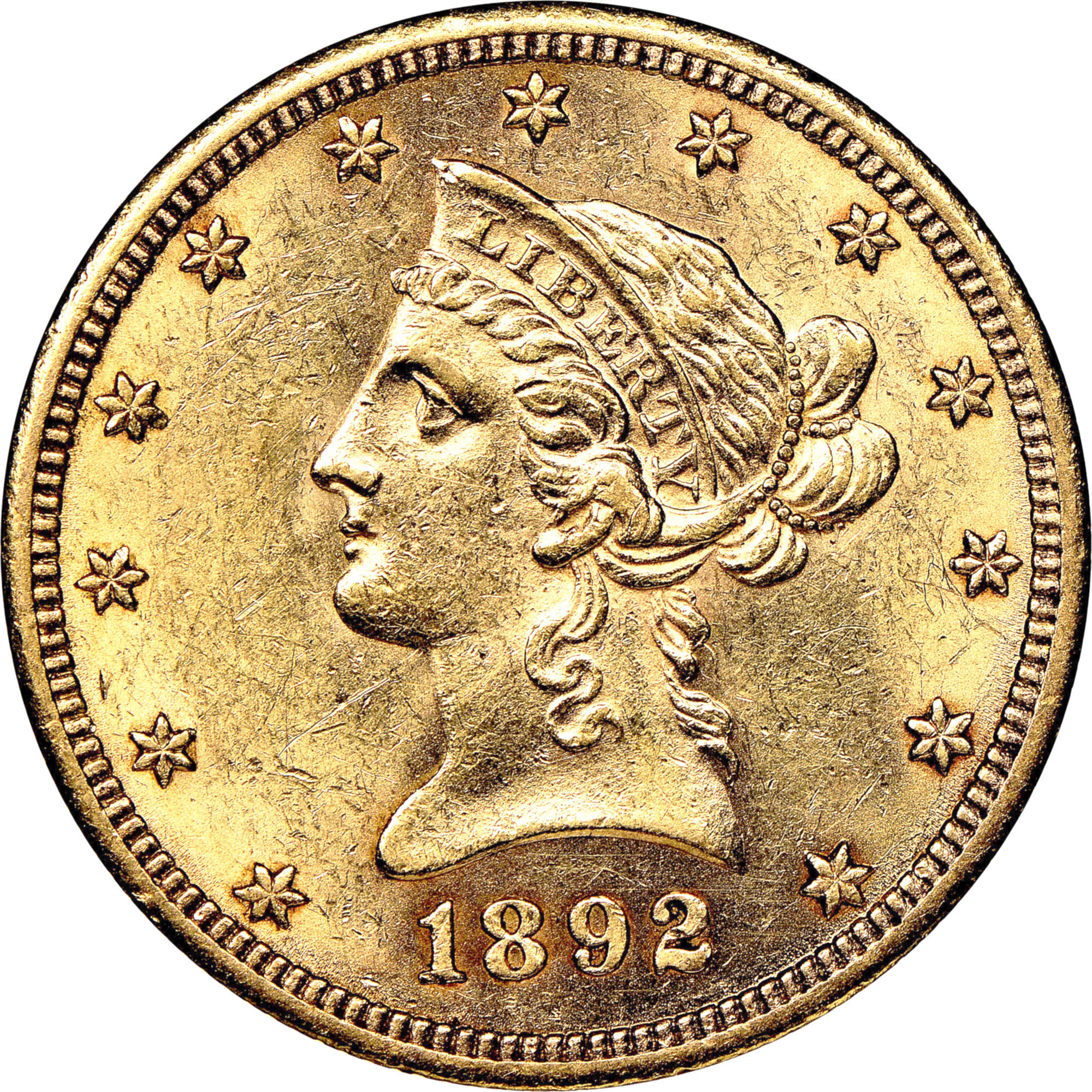 Yy 1892 CC $10 MS | Coin Explorer | NGC