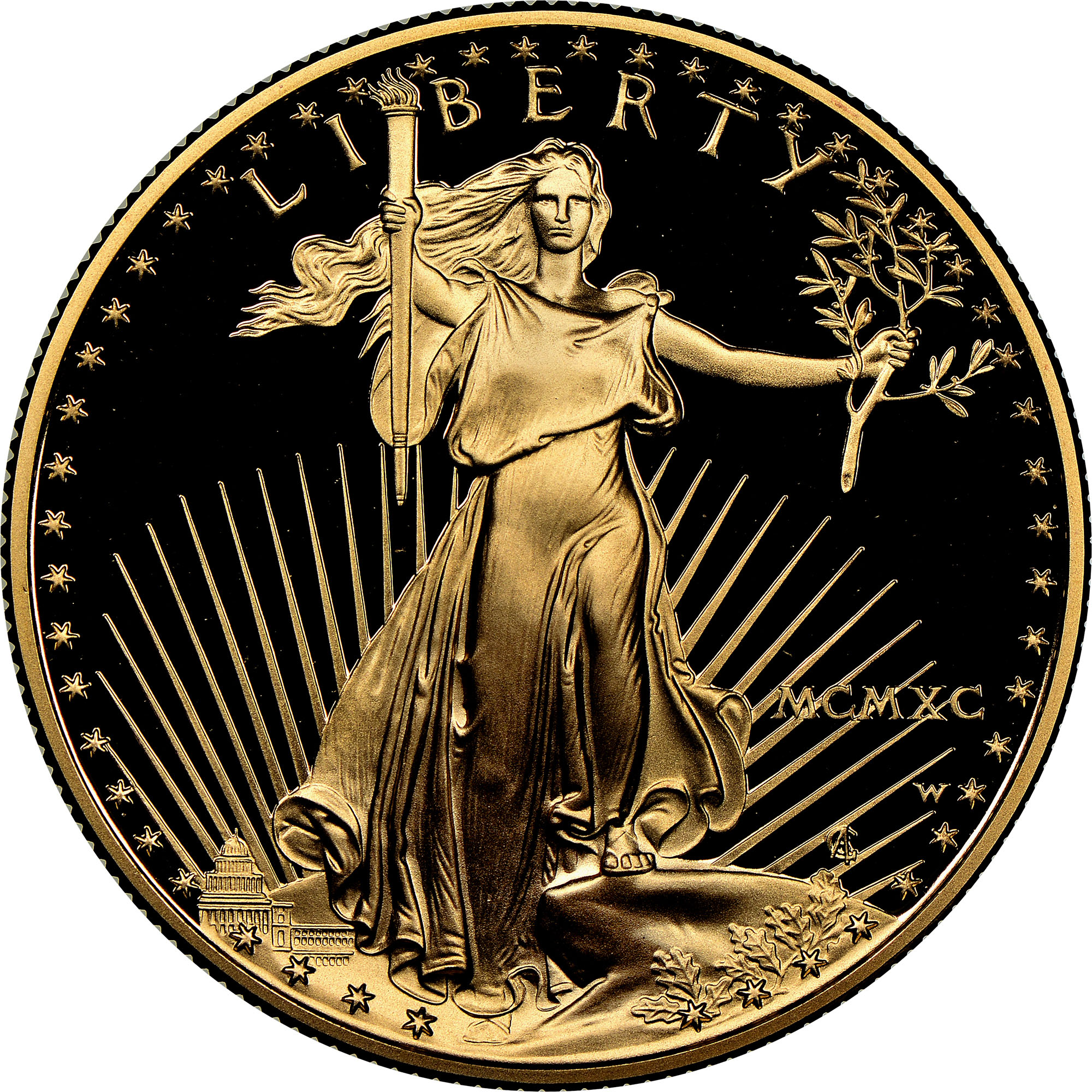 1990 W EAGLE G$50 PF | Coin Explorer | NGC