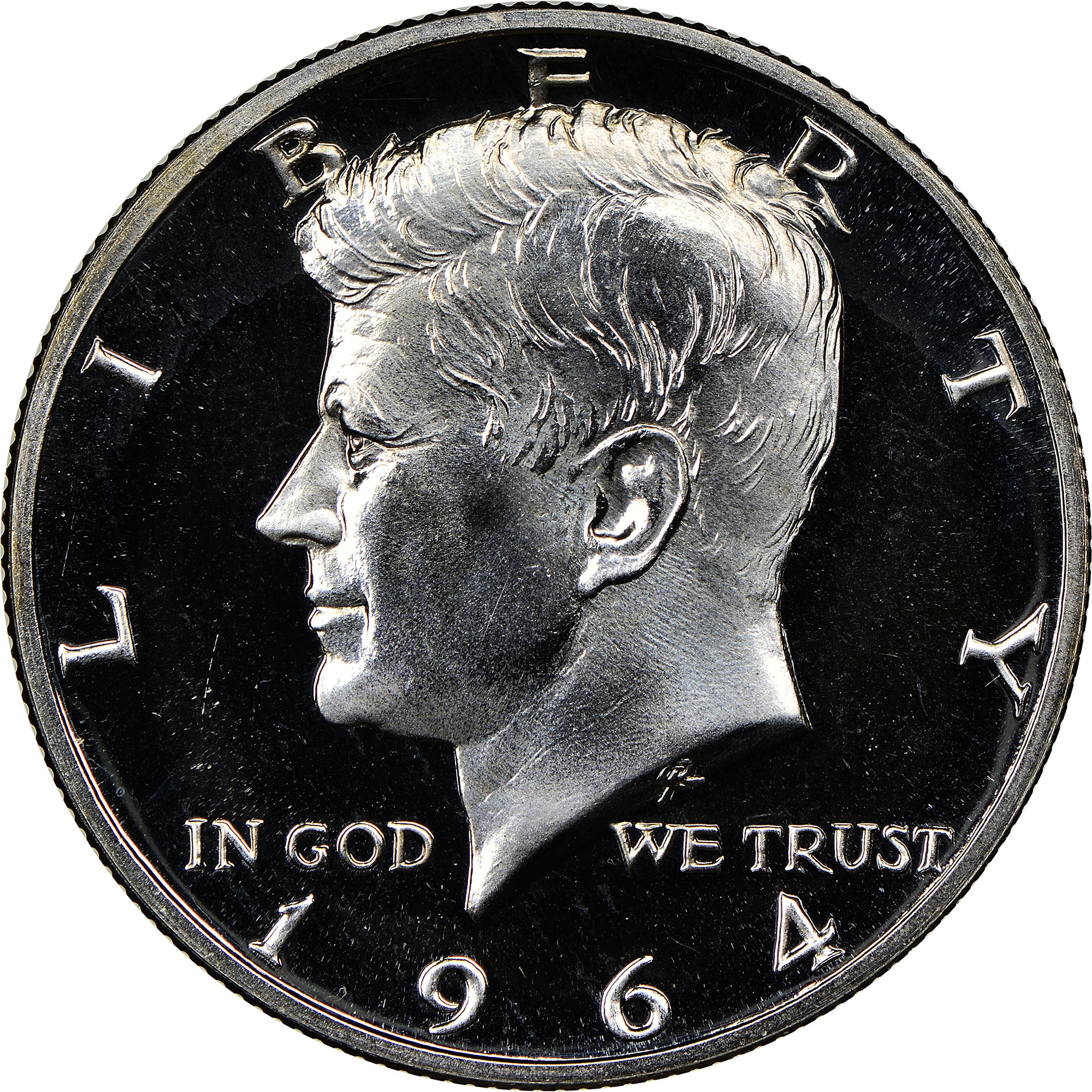 1964 Accent Hair 50C PF Kennedy Half Dollars NGC