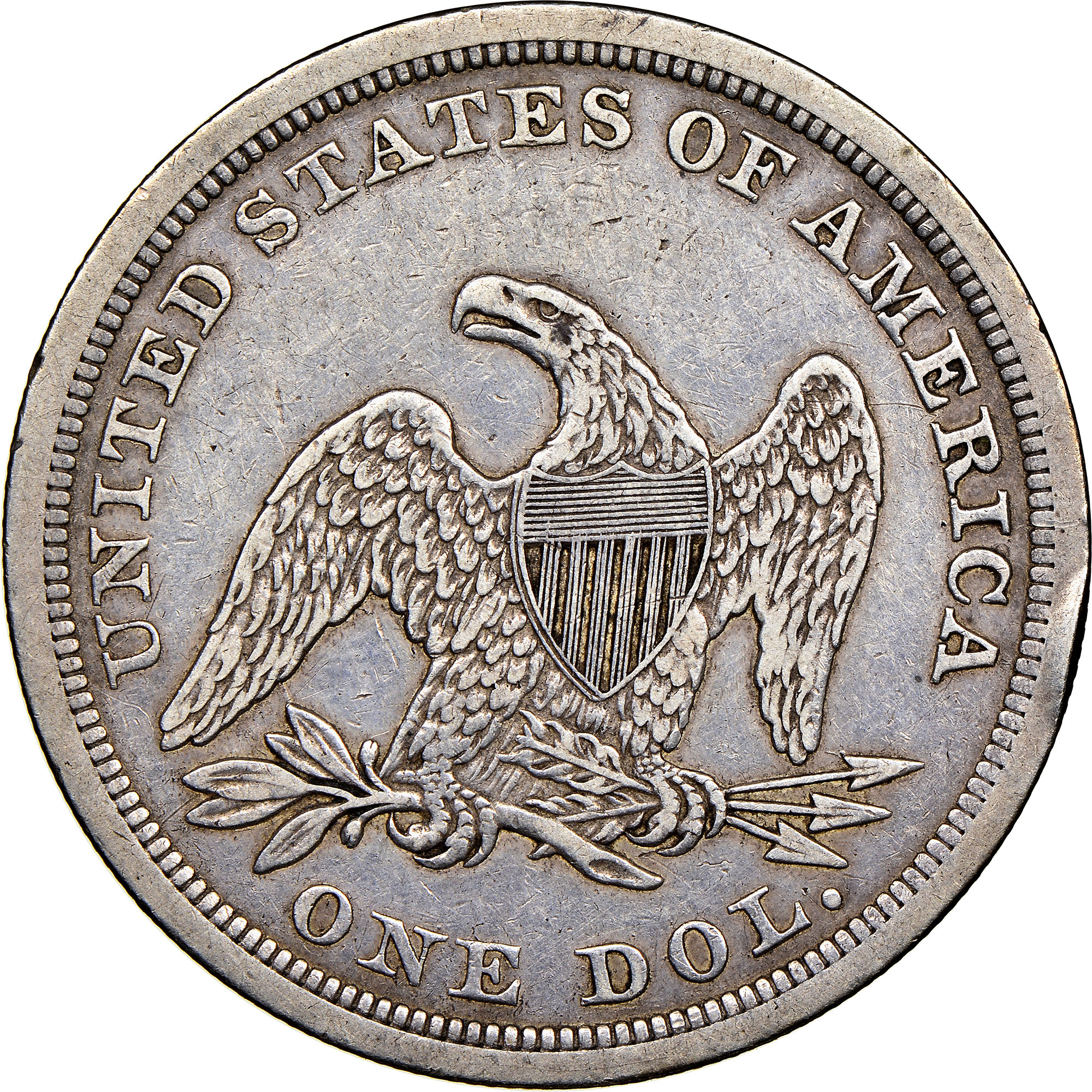 1843 $1 MS | Coin Explorer | NGC