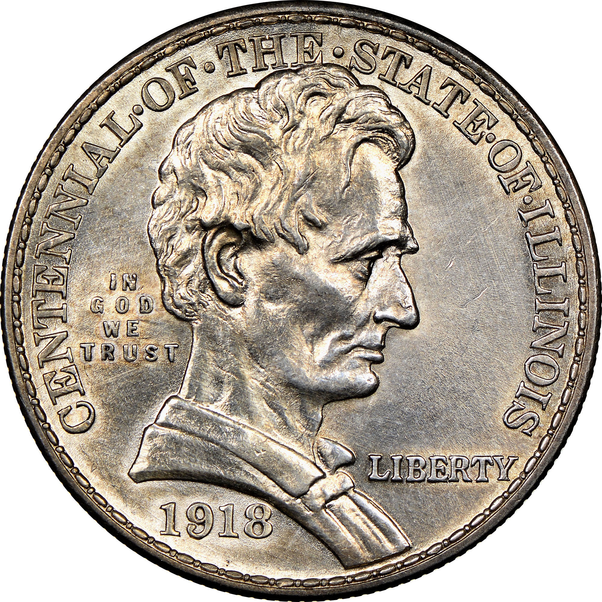 1918 LINCOLN-ILLINOIS 50C MS | Coin Explorer | NGC