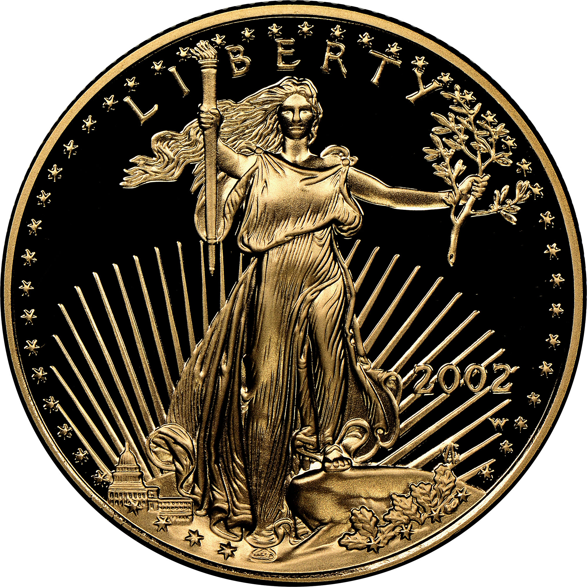 ⭐️黄金⭐️希少⭐️Janneau XO⭐️ジャノー⭐️イーグル⭐️鷹⭐️鷲⭐️未開栓⭐️ゴールド 2002 W EAGLE G$25 PF | Coin Explorer | NGC