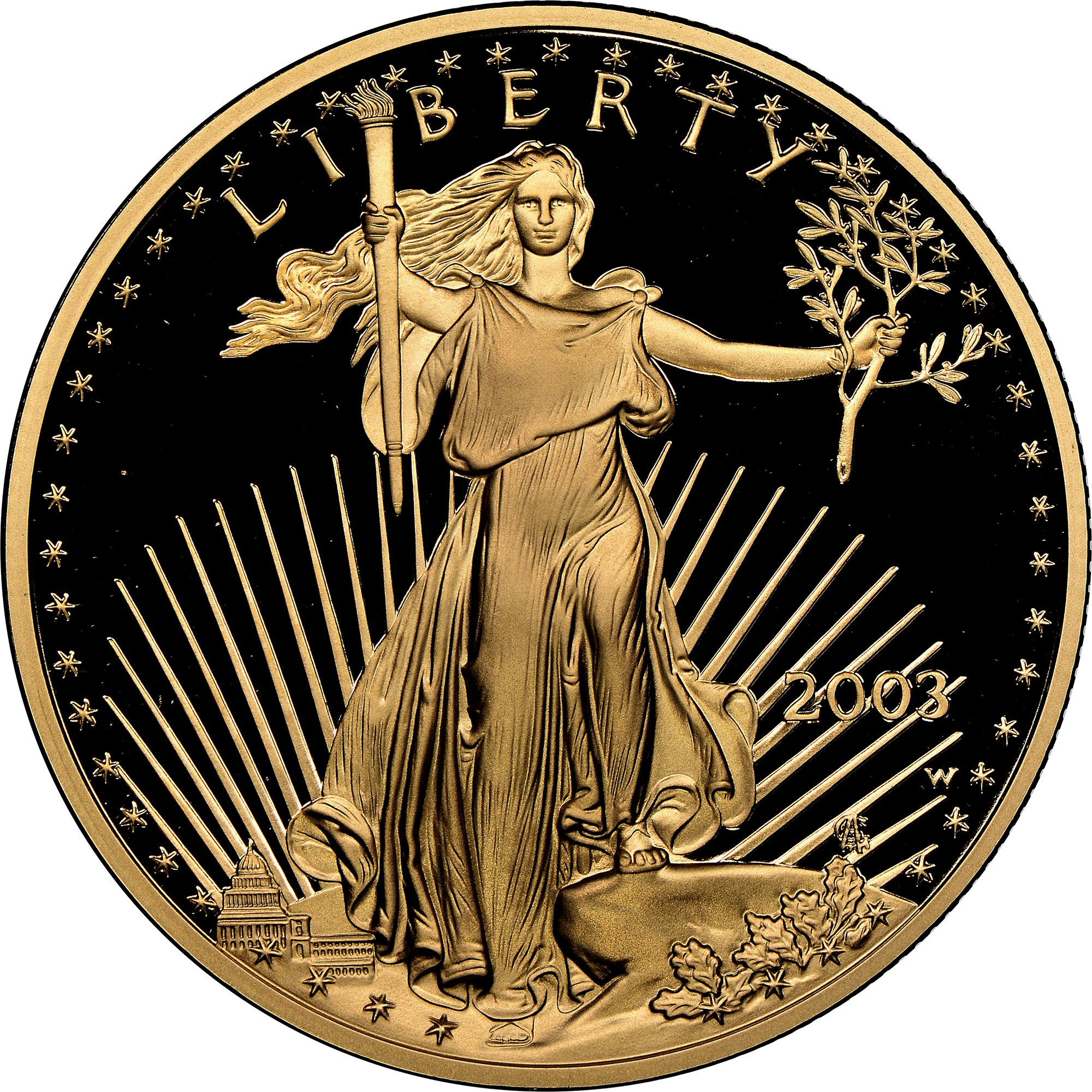 2003 W EAGLE G$50 PF | Coin Explorer | NGC