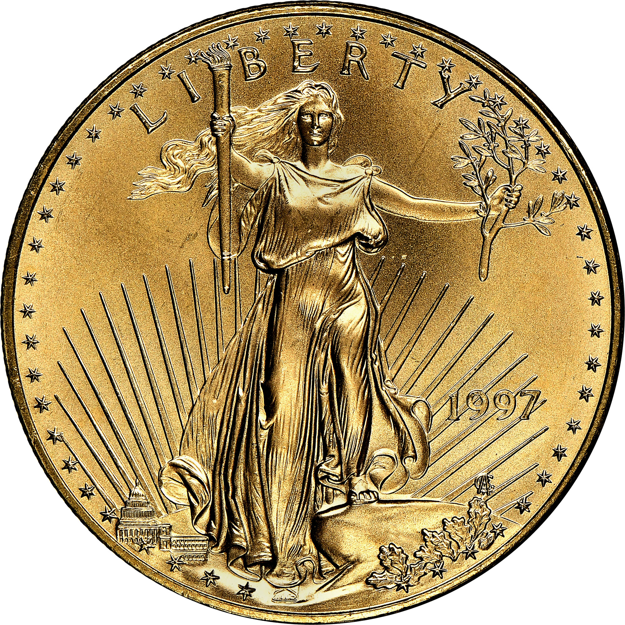 1997 EAGLE G$50 MS | Coin Explorer | NGC