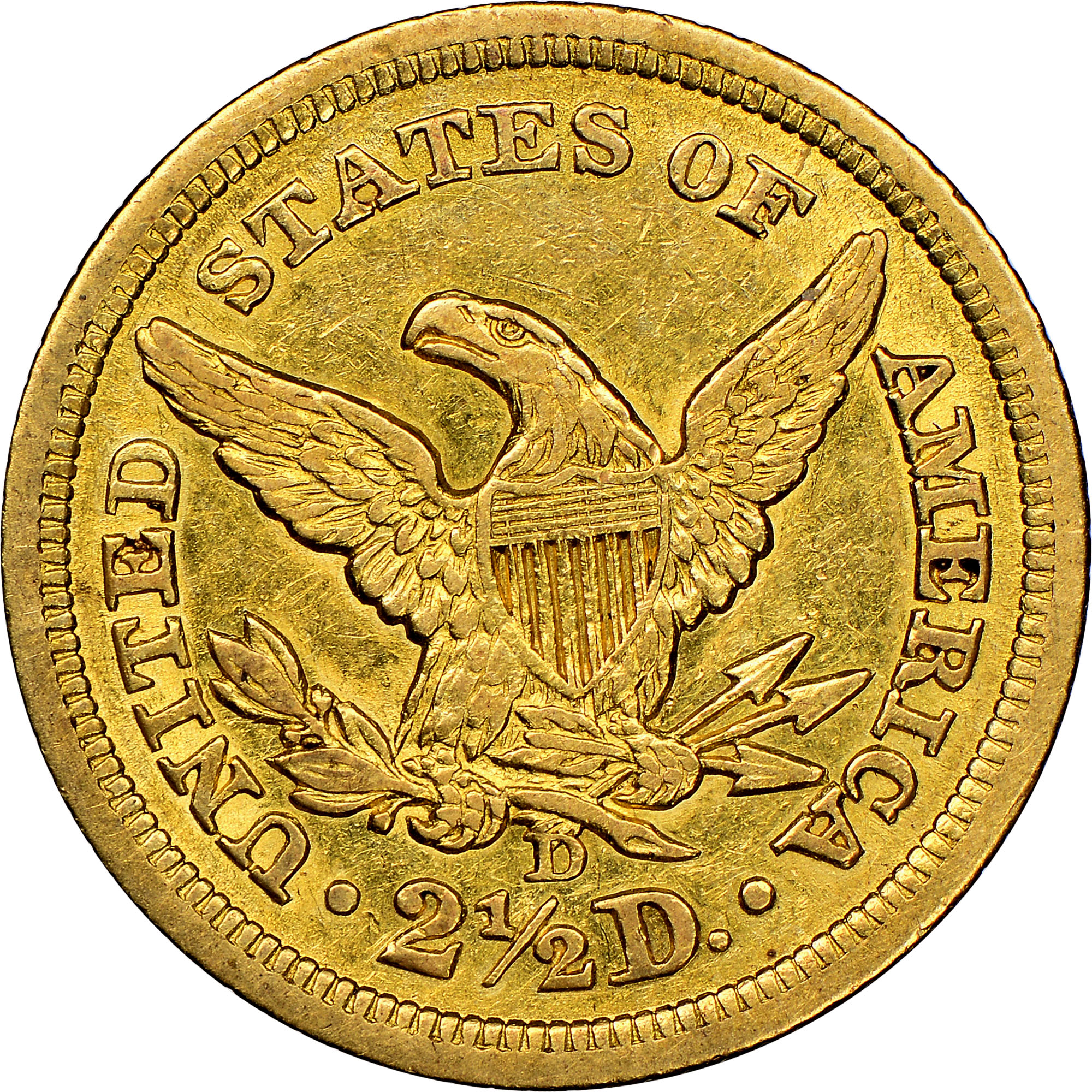 1843 D $2.5 MS | Coin Explorer | NGC