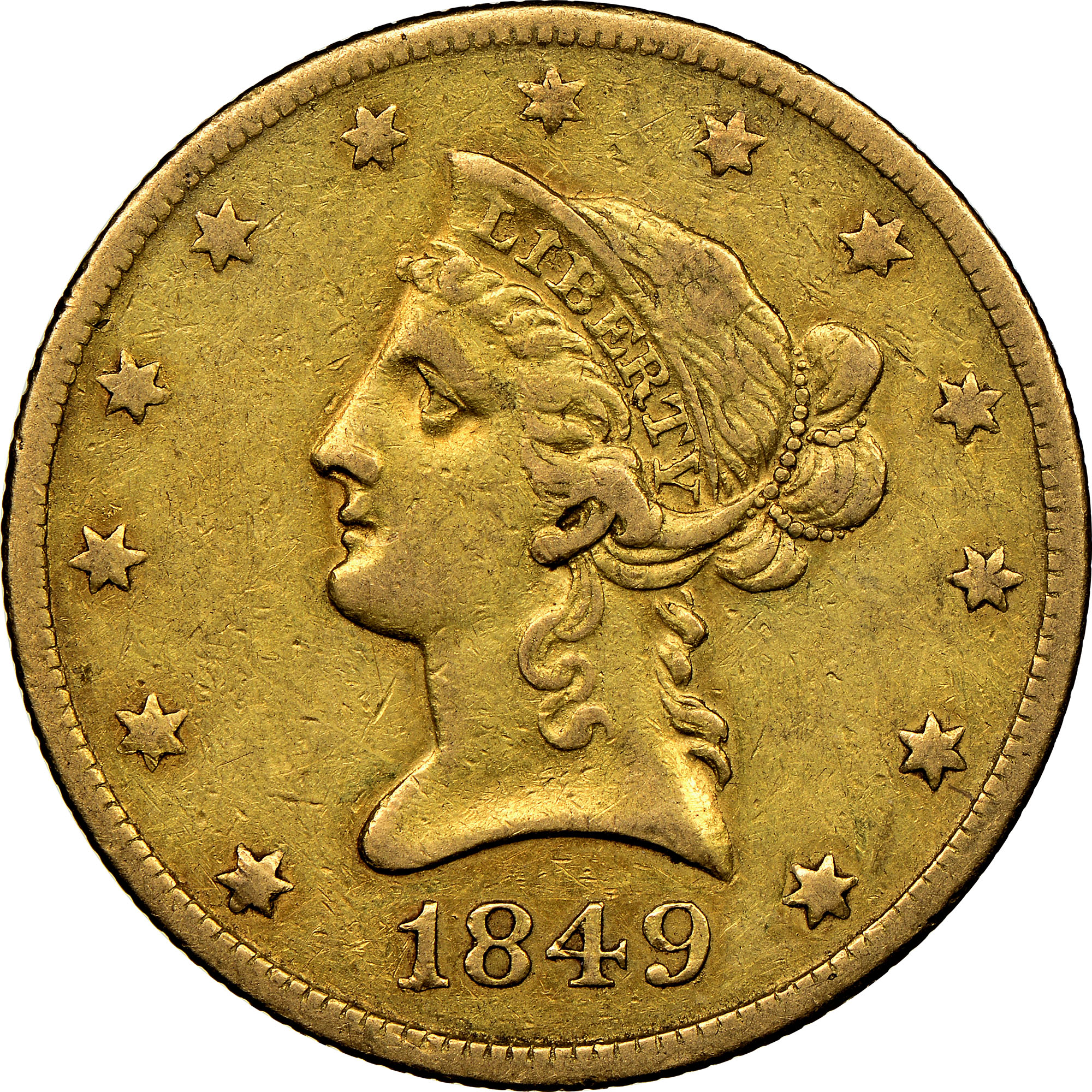 1849 O $10 MS | Coin Explorer | NGC