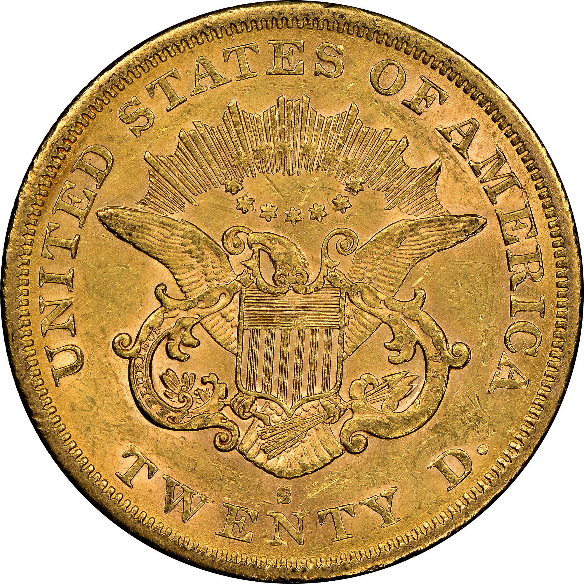 1864 S $20 MS | Coin Explorer | NGC