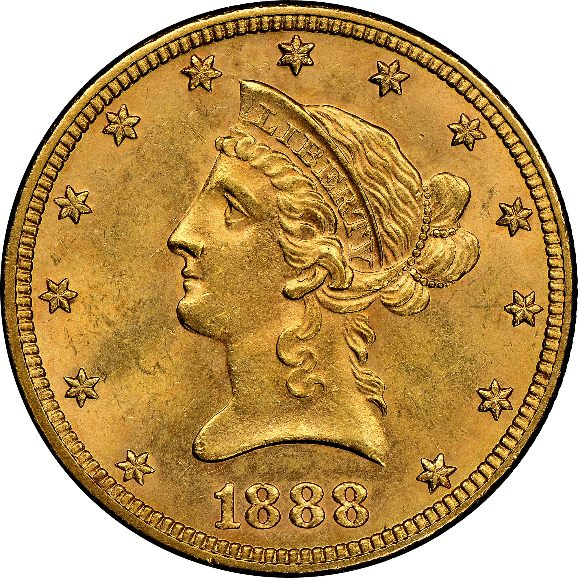 1888 $10 MS | Coin Explorer | NGC