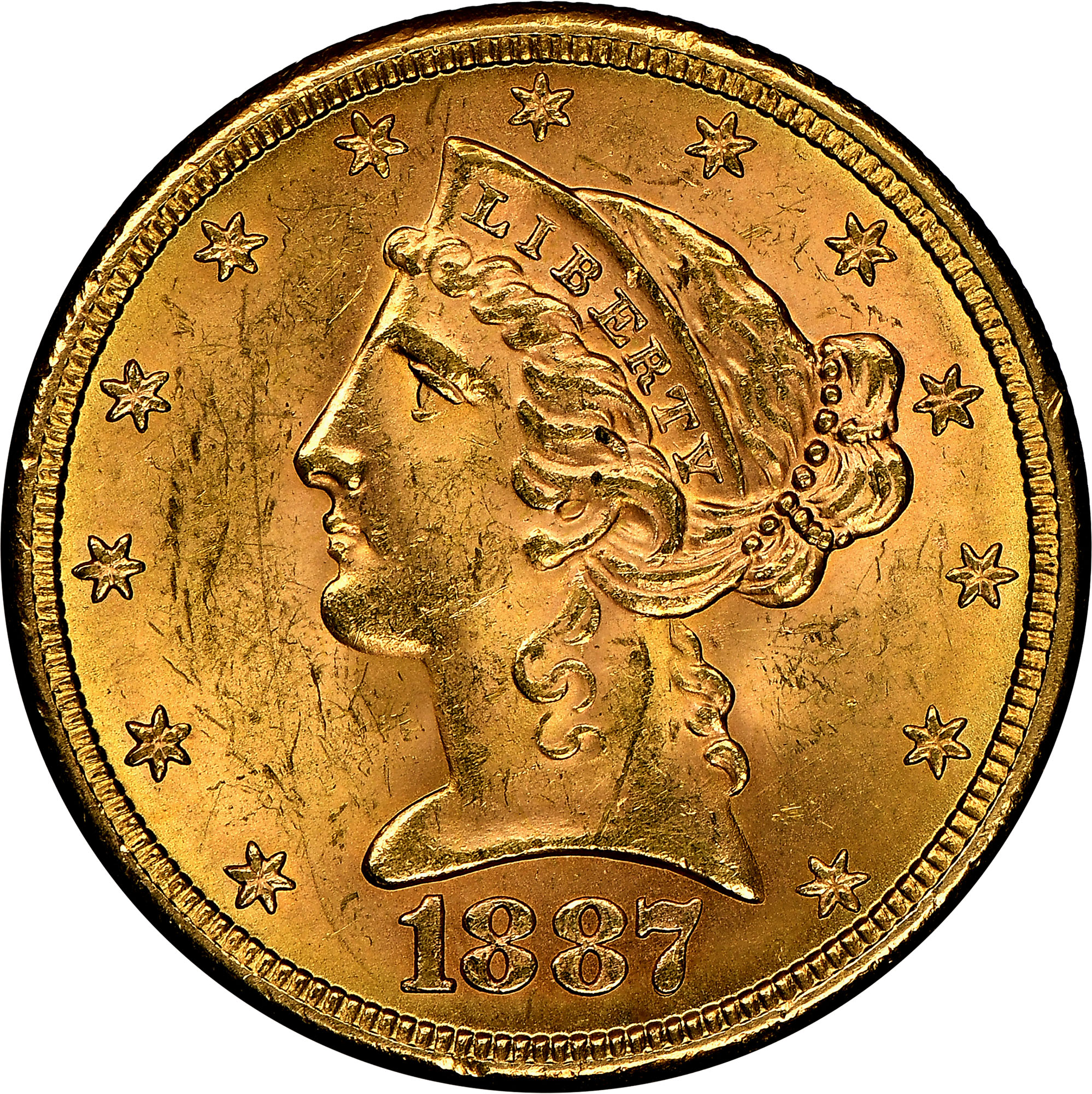 1887 S $5 MS | Coin Explorer | NGC