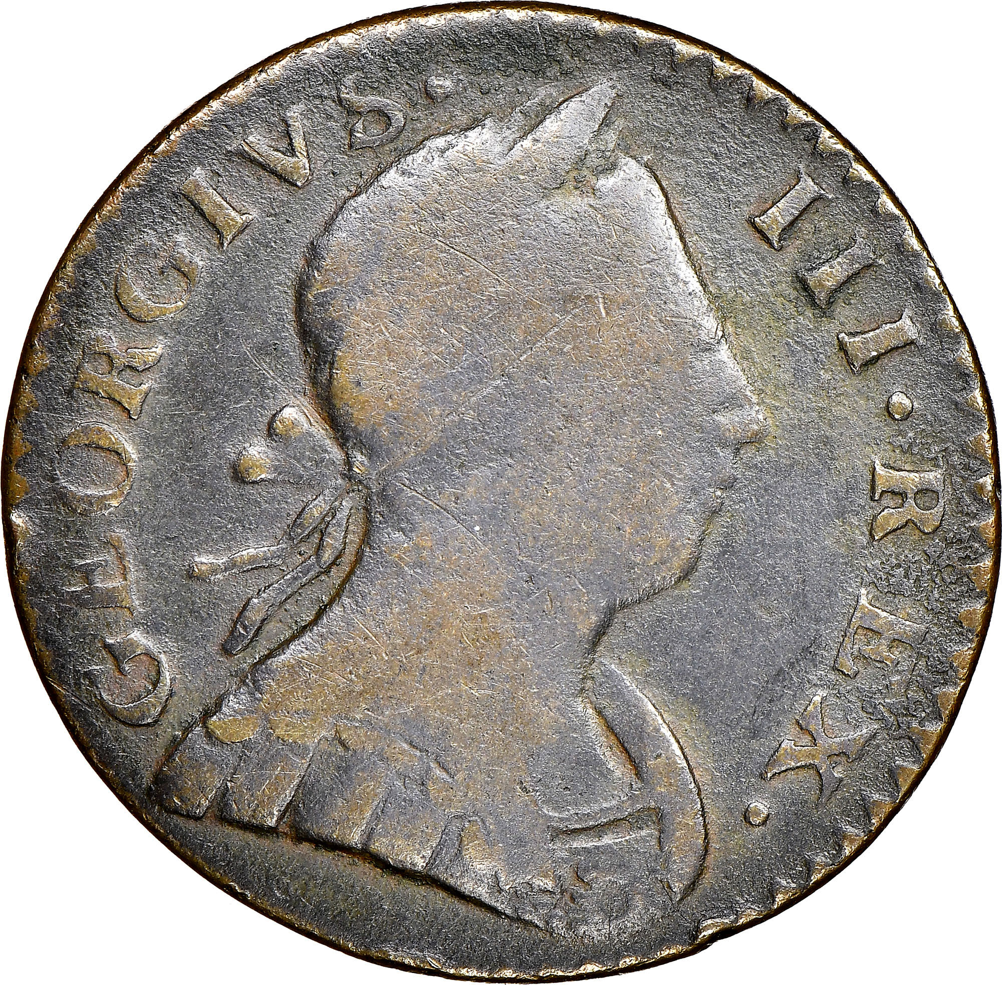 1776 'GEORGIVS' MACHIN'S MILLS 1/2P MS | Coin Explorer | NGC