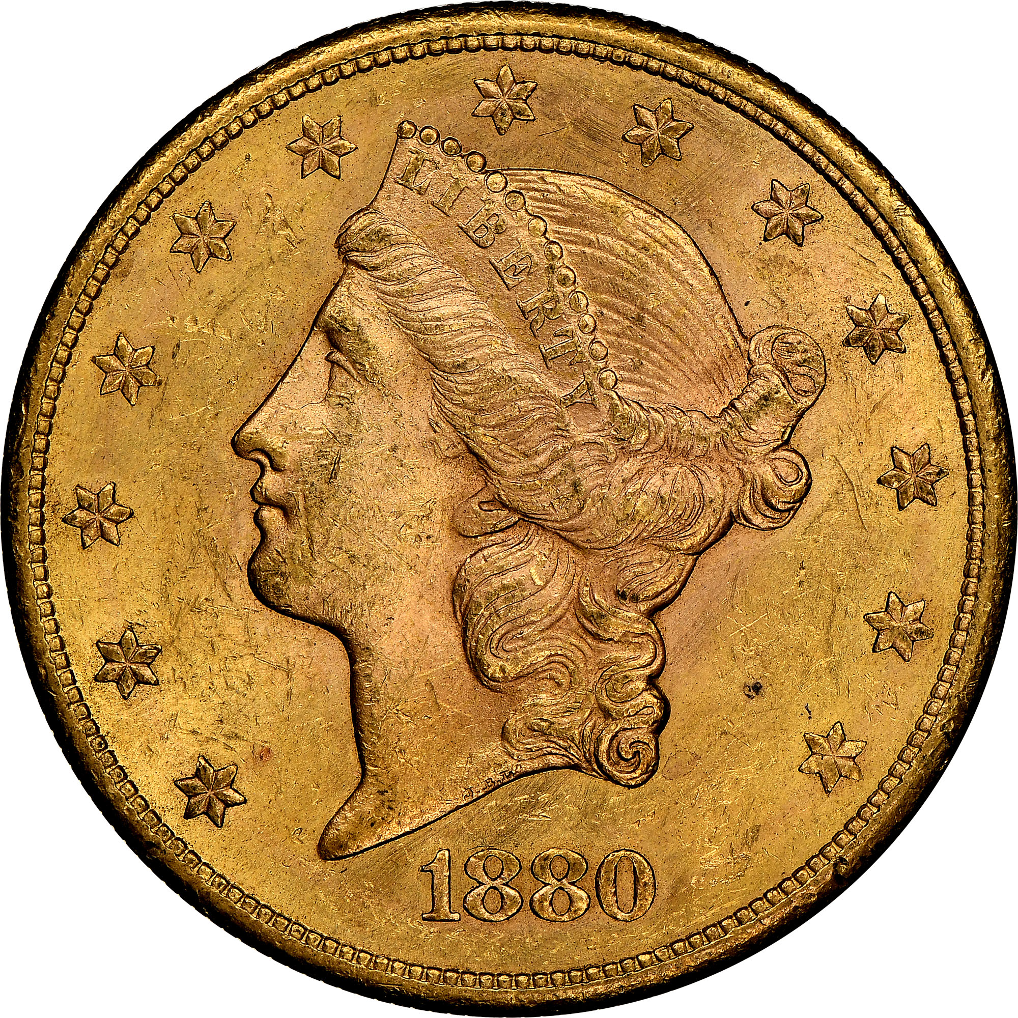 1880 S $20 MS | Coin Explorer | NGC