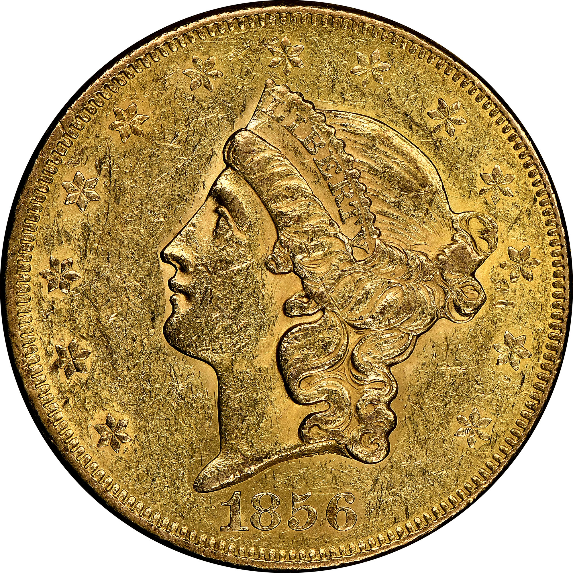 1856 $20 MS | Coin Explorer | NGC