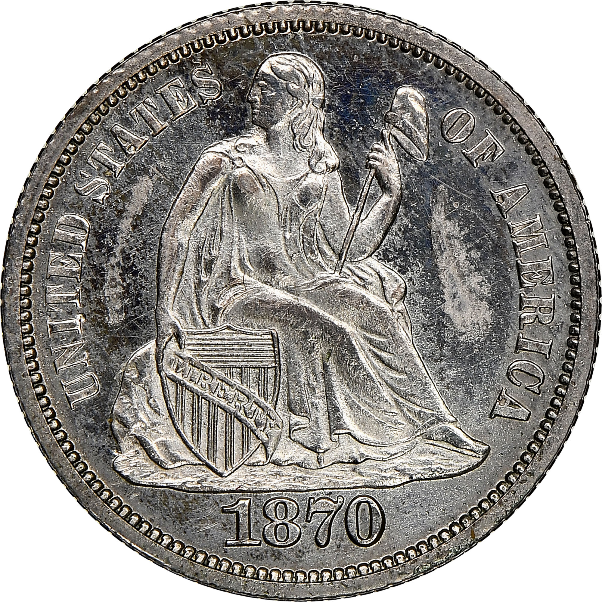 1870 10C PF | Coin Explorer | NGC