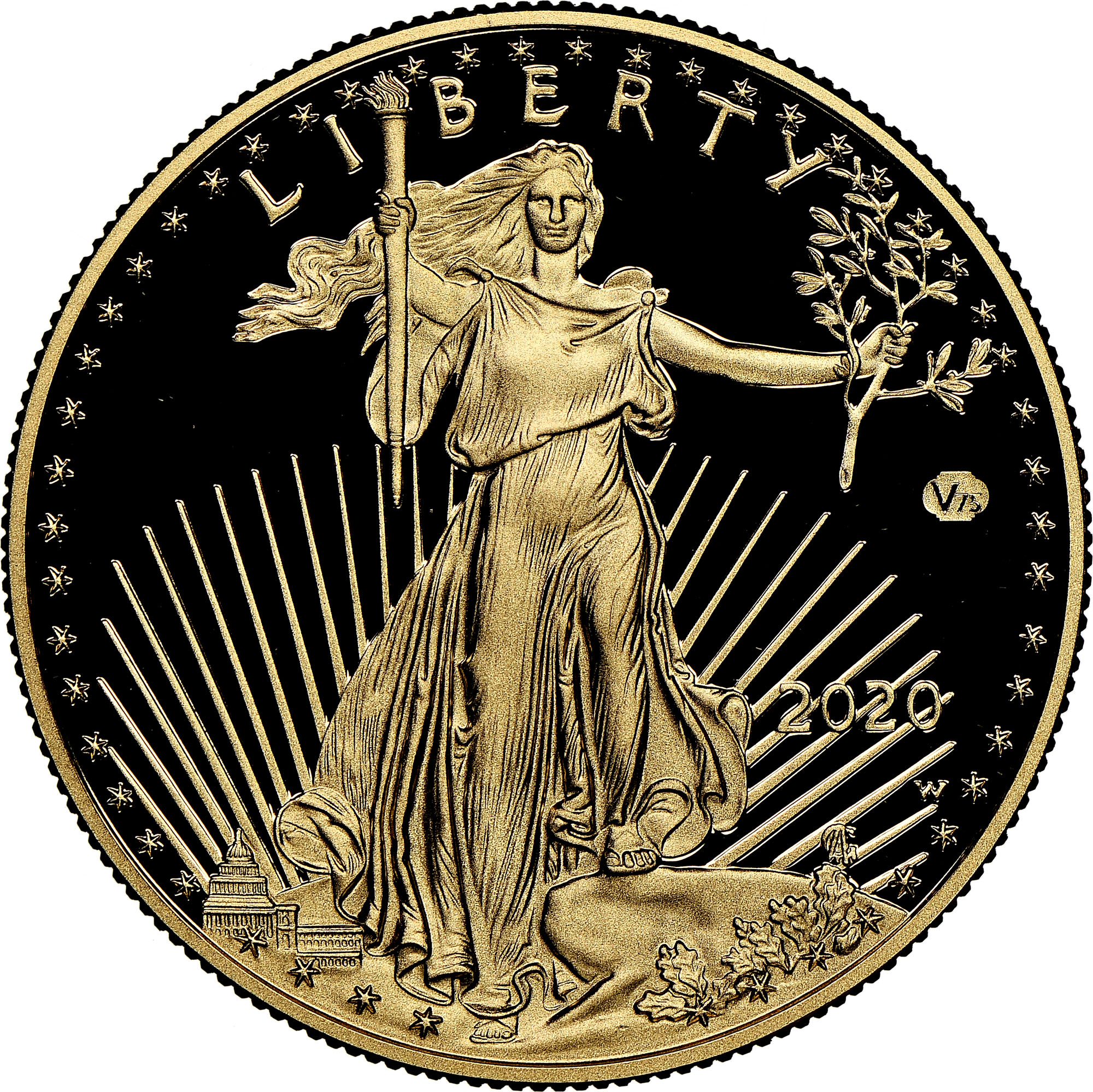 2020 W Eagle 'V75' G$50 PF | Coin Explorer | NGC