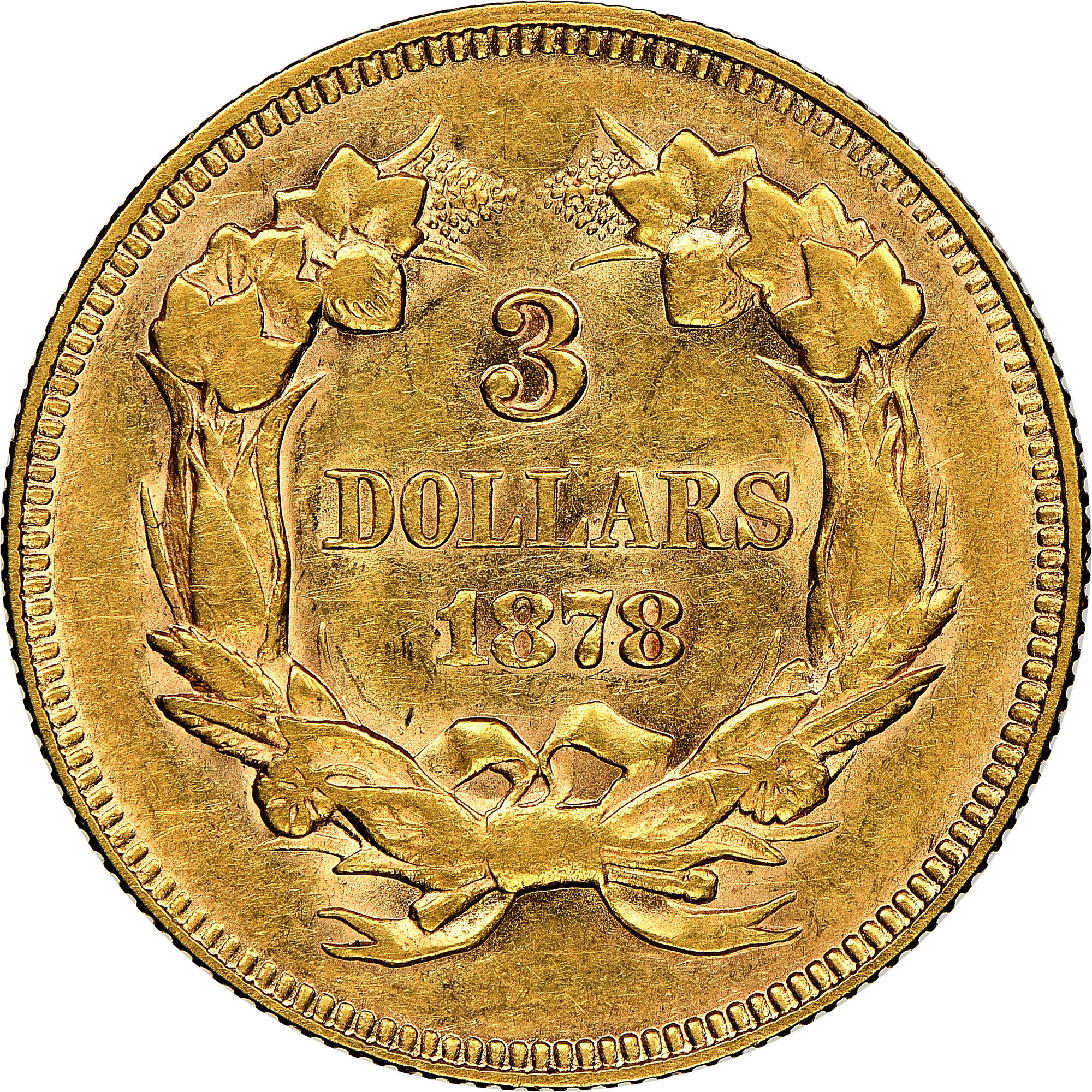 1878 $3 MS | Coin Explorer | NGC