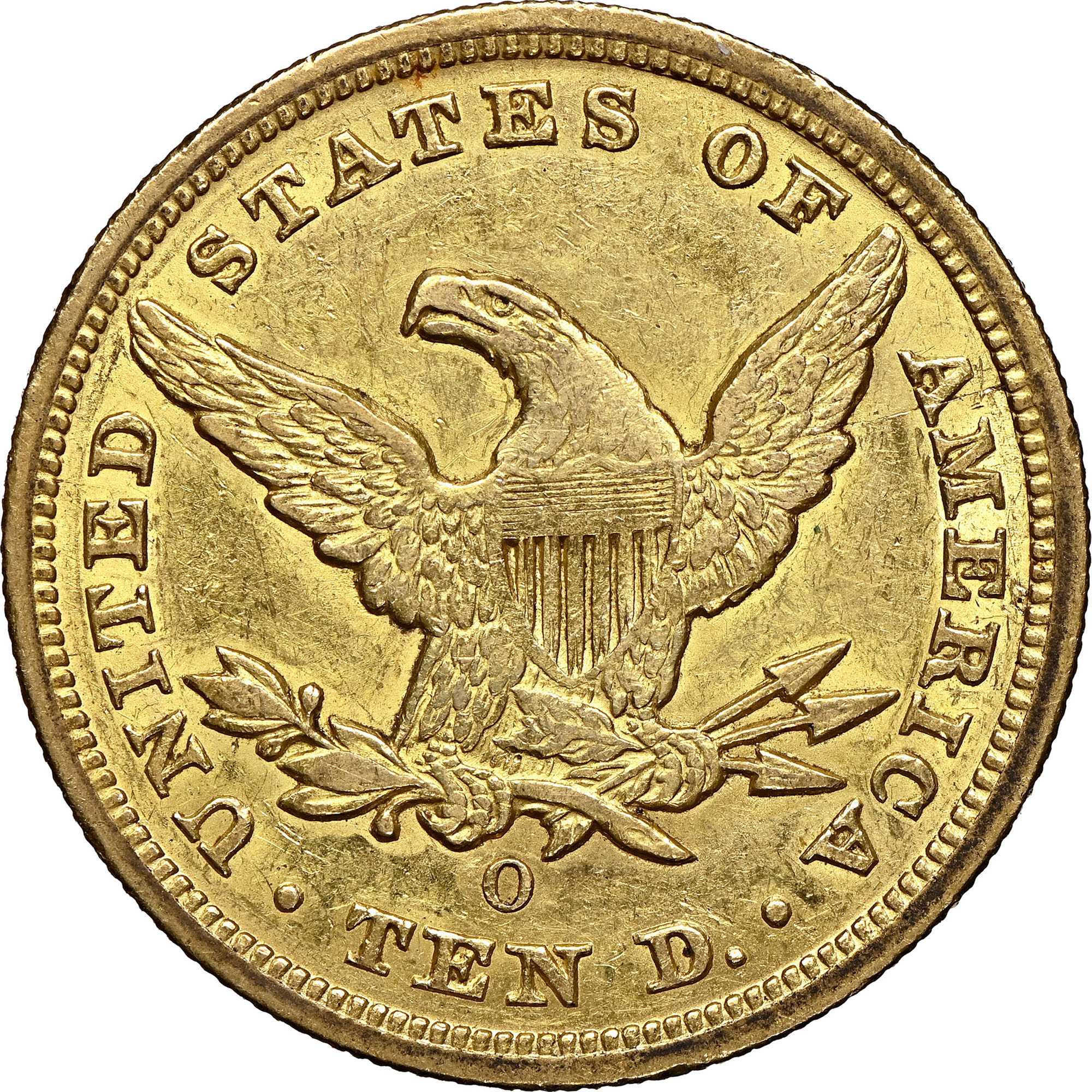 1854 O LARGE DATE $10 MS | Coin Explorer | NGC