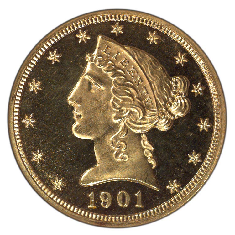 1901 $5 PF | Coin Explorer | NGC
