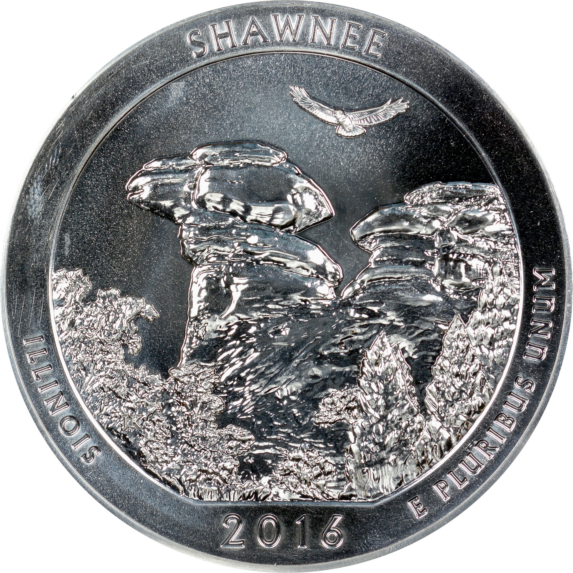 2016 5oz SILVER SHAWNEE 25C MS | Coin Explorer | NGC