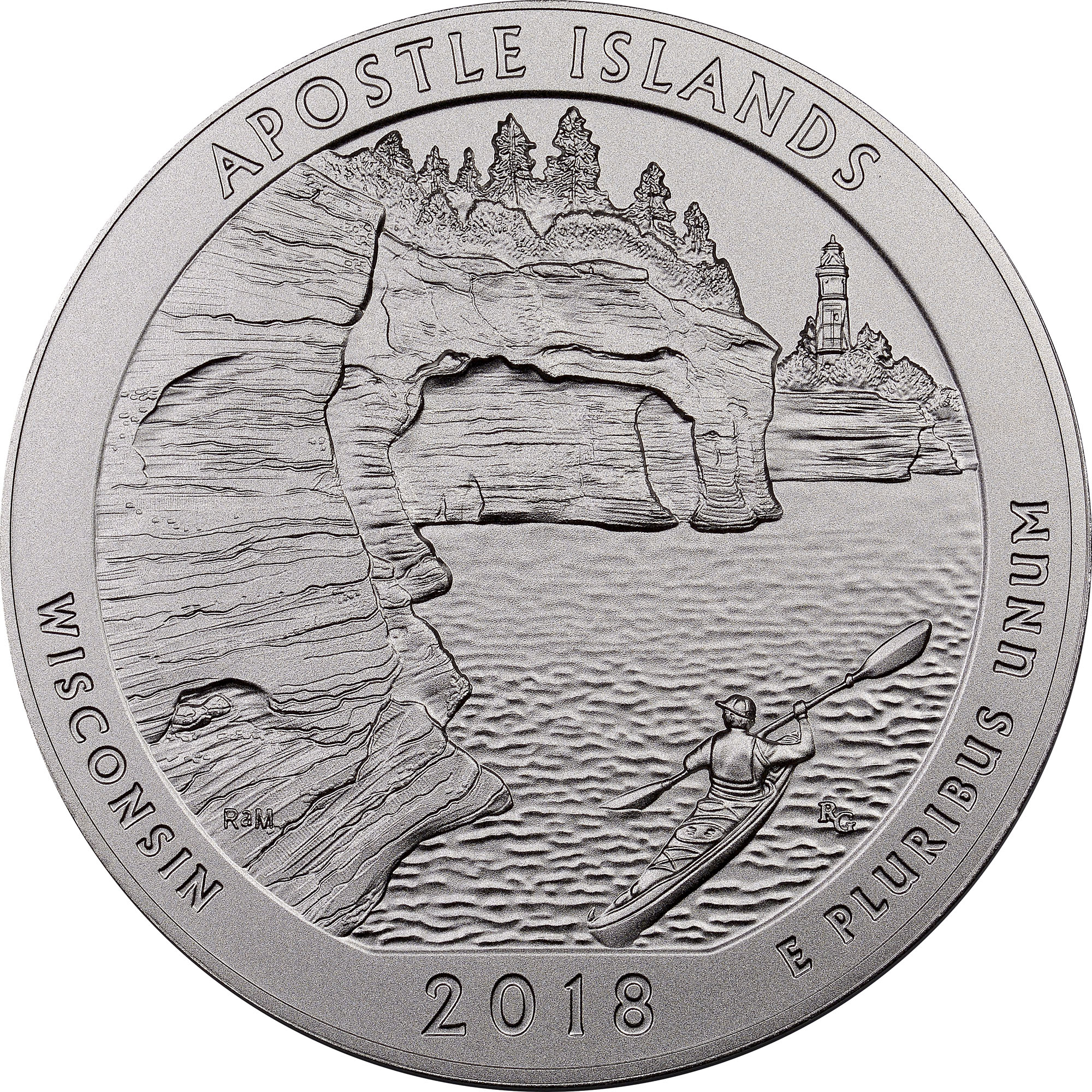 2018 P 5oz Silver Apostle Islands 25C SP | Coin Explorer | NGC