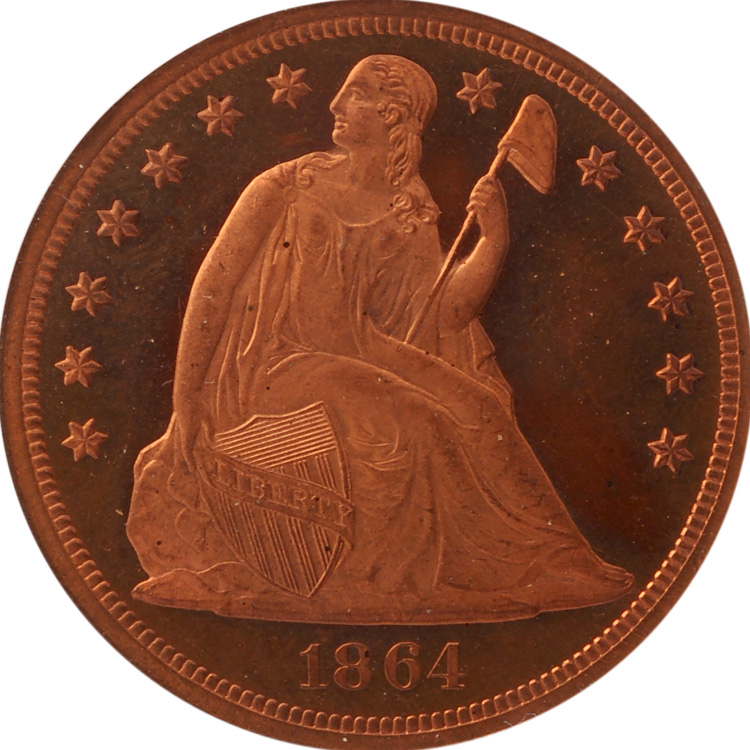 1864 J-397 S$1 PF | Coin Explorer | NGC