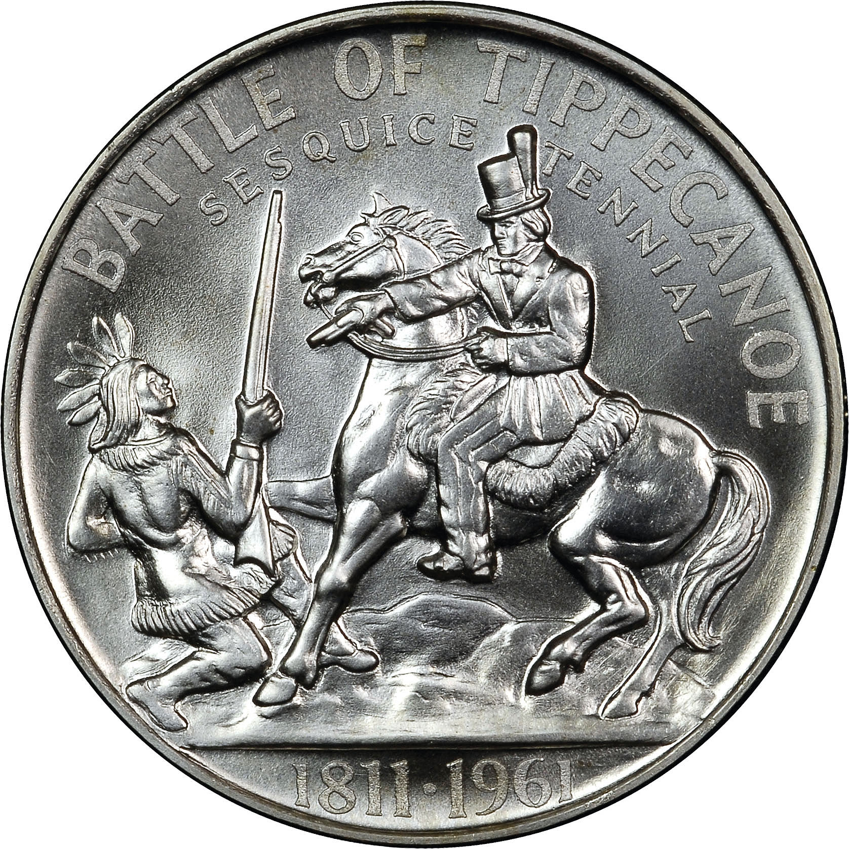 1961 SILVER BATTLE OF TIPPECANOE SC50C MS | Coin Explorer | NGC