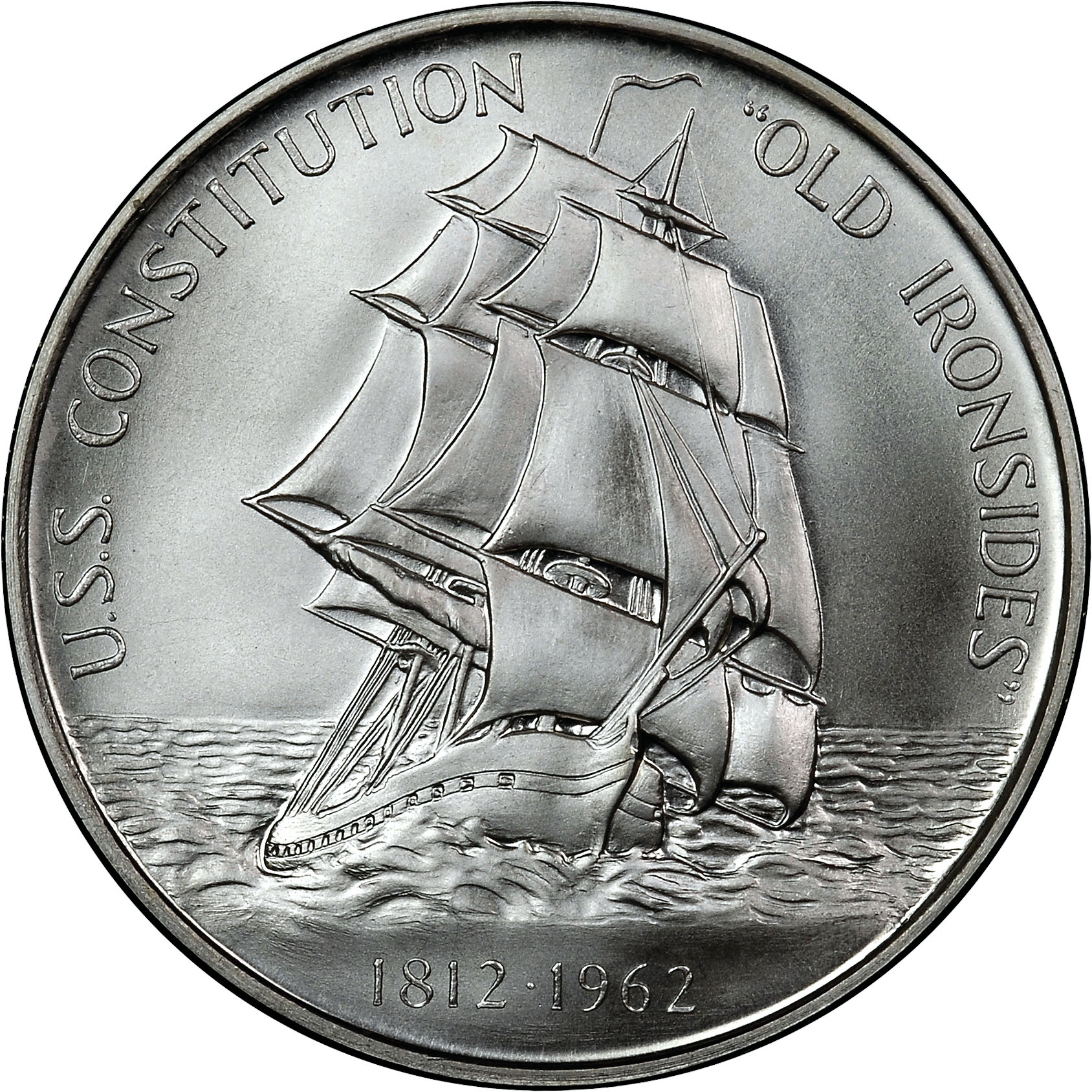 1962 SILVER U.S.S. CONSTITUTION SC50C MS Coin Explorer NGC