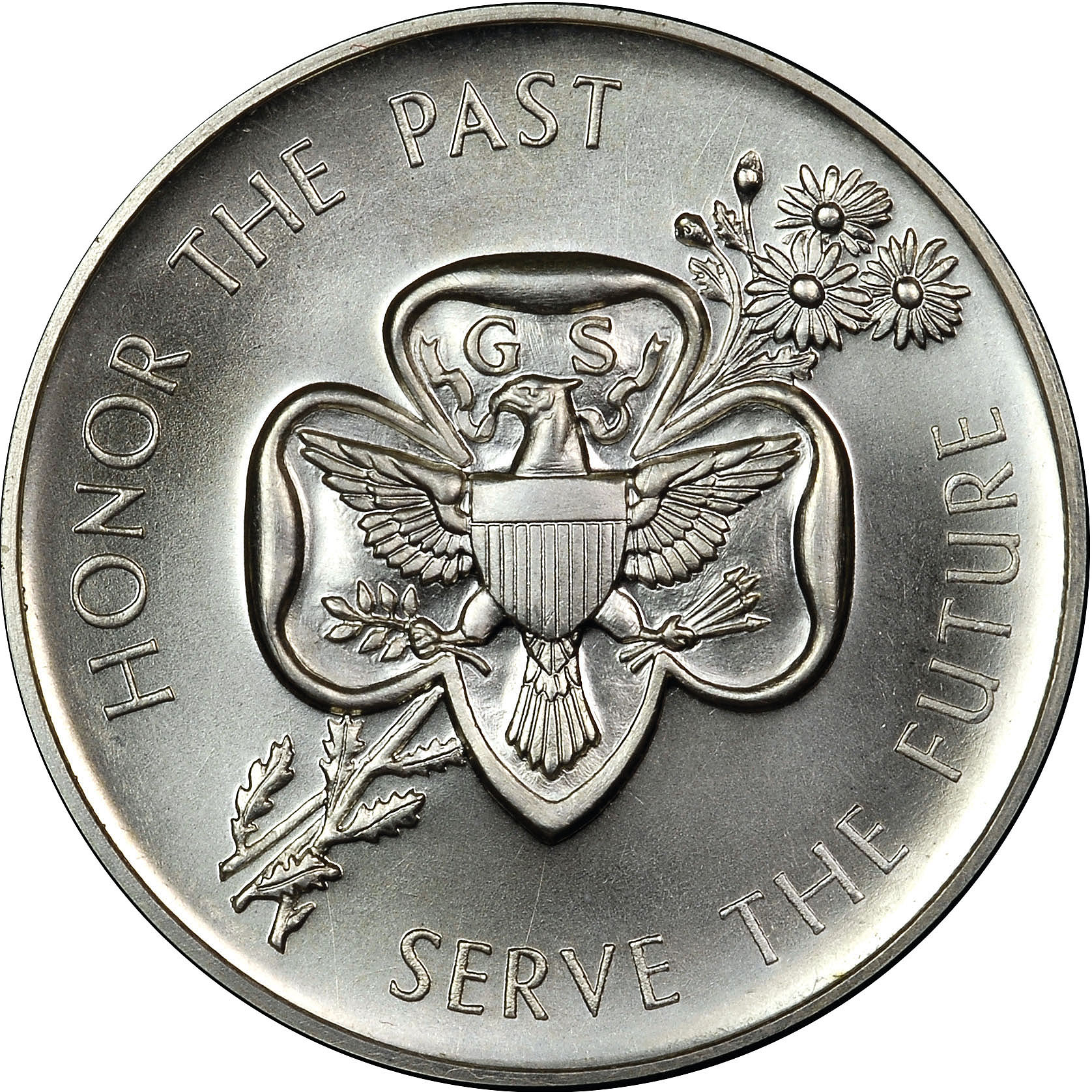 1962 SILVER GIRL SCOUTS GOLDEN ANNIV. SC50C MS | Coin Explorer | NGC