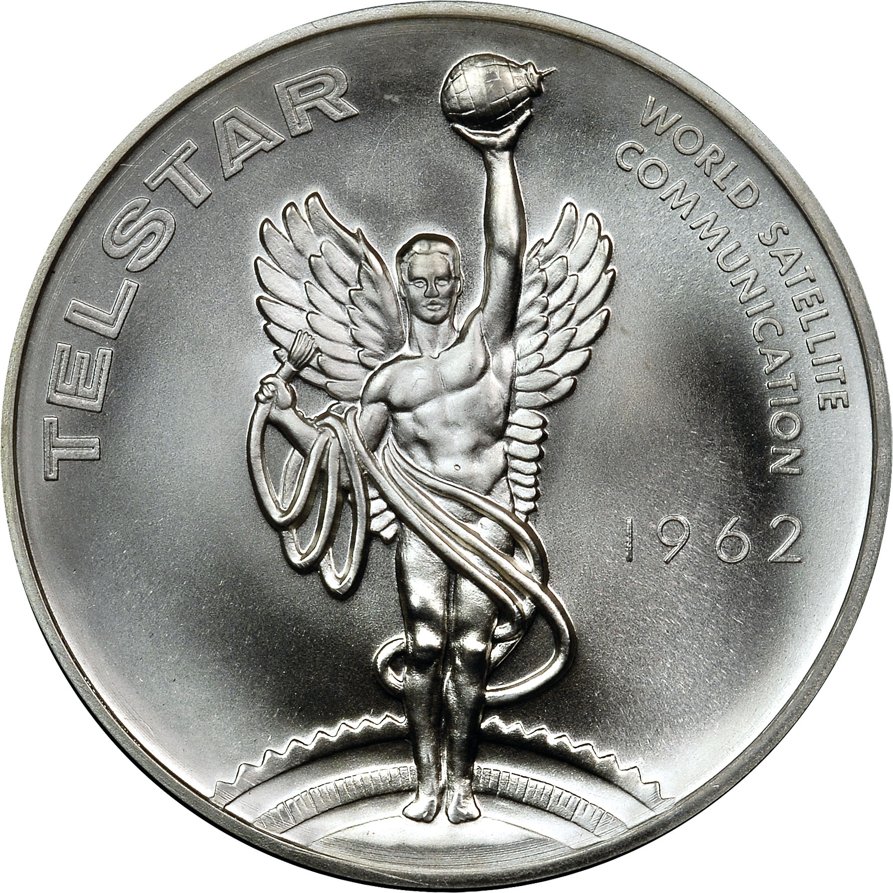 1962 SILVER PROJECT MERCURY - TELSTAR SC50C MS | Coin Explorer | NGC