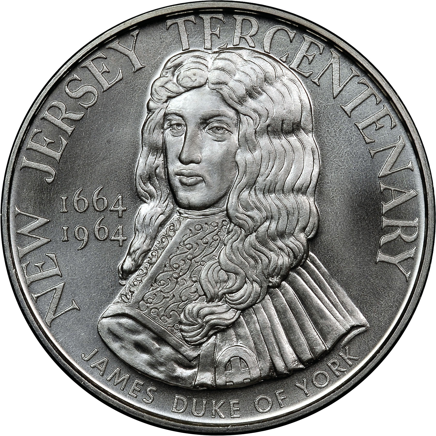 1963) SILVER NEW JERSEY TERCENTENARY SC50C MS | Coin Explorer | NGC