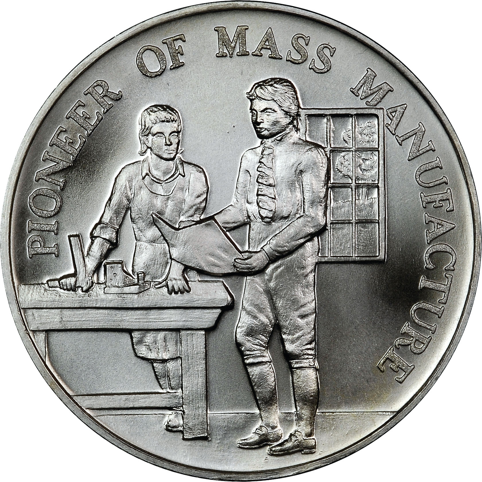 1965) SILVER ELI WHITNEY BICENTENNIAL SC50C MS | Coin Explorer | NGC