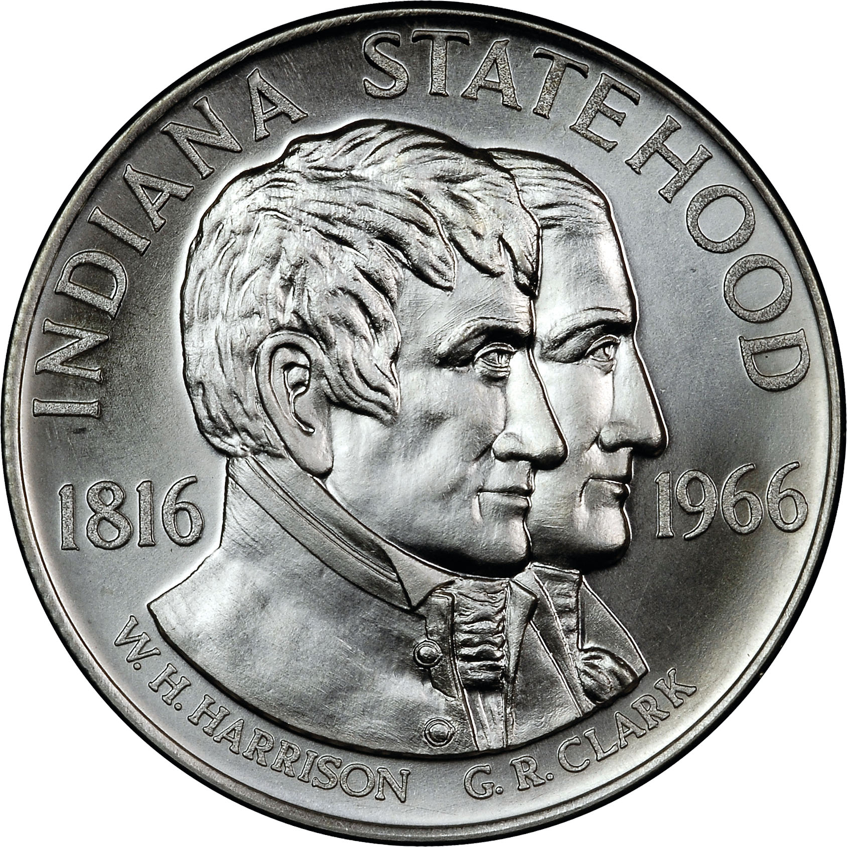 1966 SILVER INDIANA STATEHOOD 150th SC50C MS | Coin Explorer | NGC
