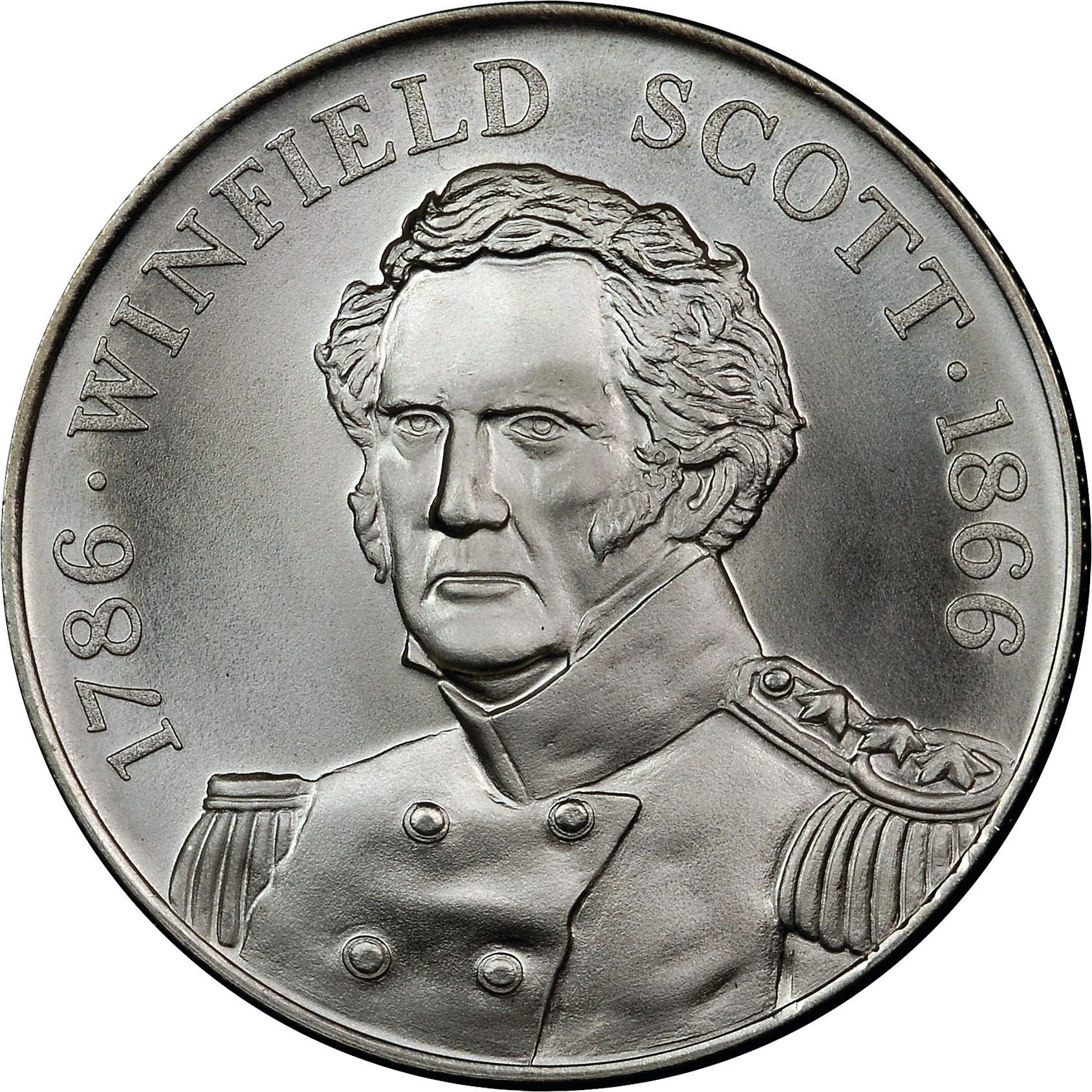 1966) SILVER WINFIELD SCOTT CENTENNIAL SC50C MS | Coin Explorer | NGC