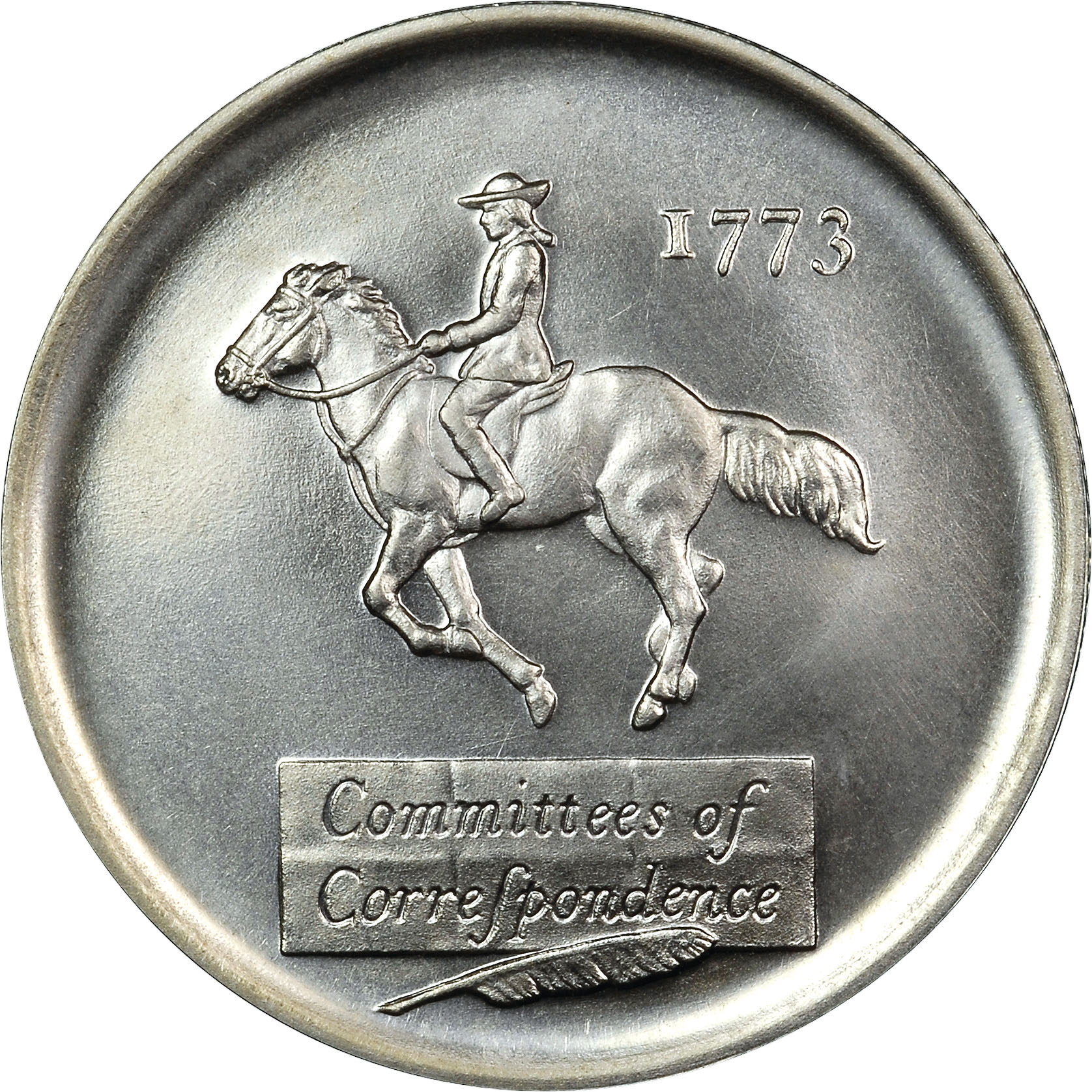 1973 SILVER BOSTON TEA PARTY 200th SC50C MS | Coin Explorer | NGC