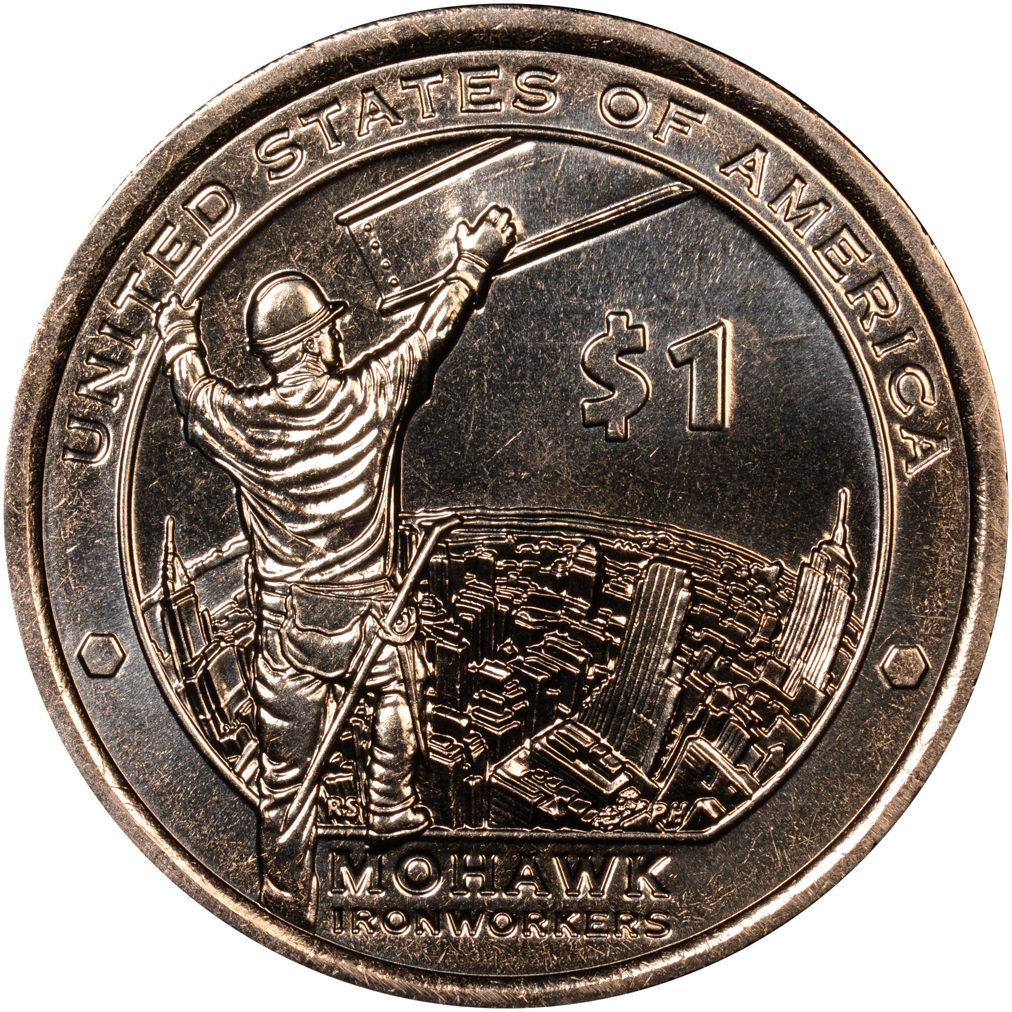 2015 D SACAGAWEA MOHAWK IRONWORKERS $1 MS | Coin Explorer | NGC