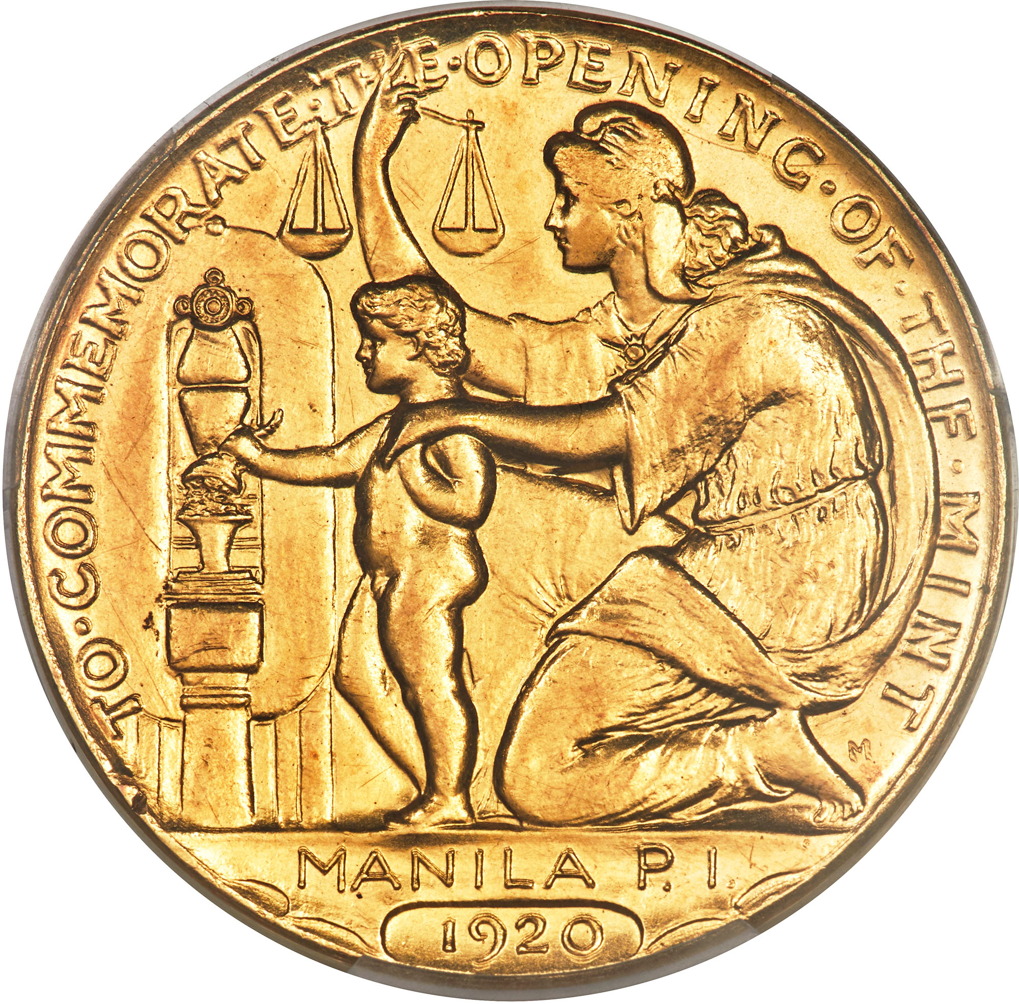 1920 HK1031 Wilson Dollar Gold SC1 MS Socalled Dollars Hibler