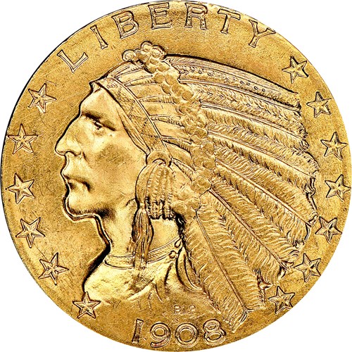 Indian Head $5 (1908-1929) | VarietyPlus | NGC
