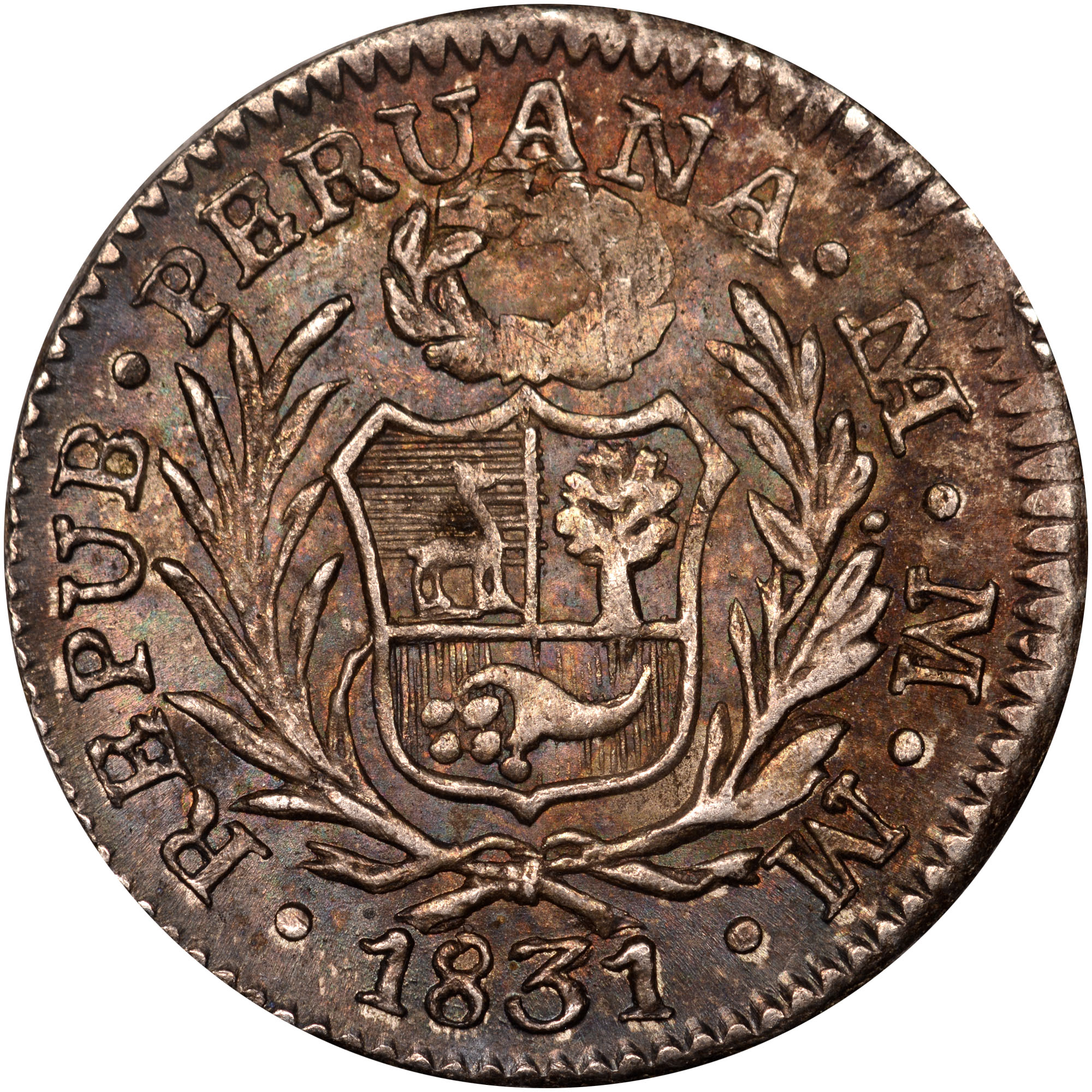 Peru 1/2 Real KM 144.1 Prices & Values | NGC
