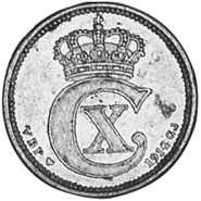 Denmark 10 Øre KM 818.1 Prices & Values | NGC