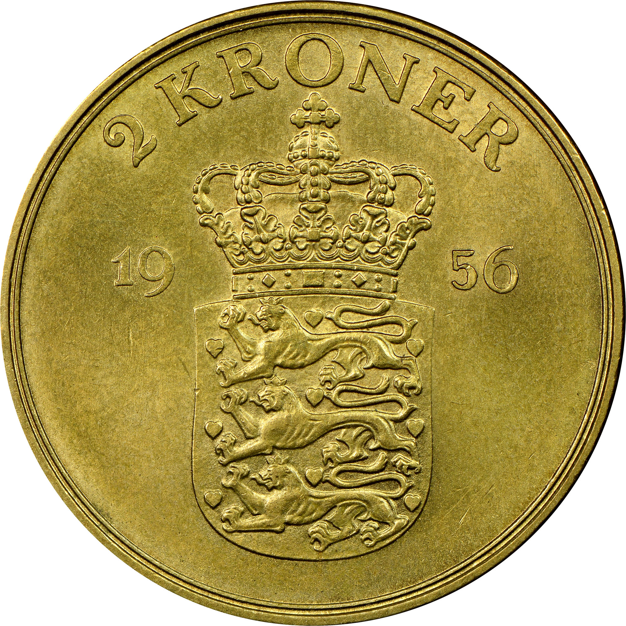 Denmark 2 Kroner KM 838.2 Prices & Values | NGC