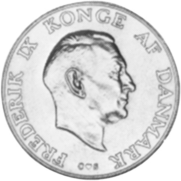 デンマーク　2クローネ　1958 【NGC MS64】　世界 Denmark 2 Kroner KM 838.2 Prices & Values | NGC