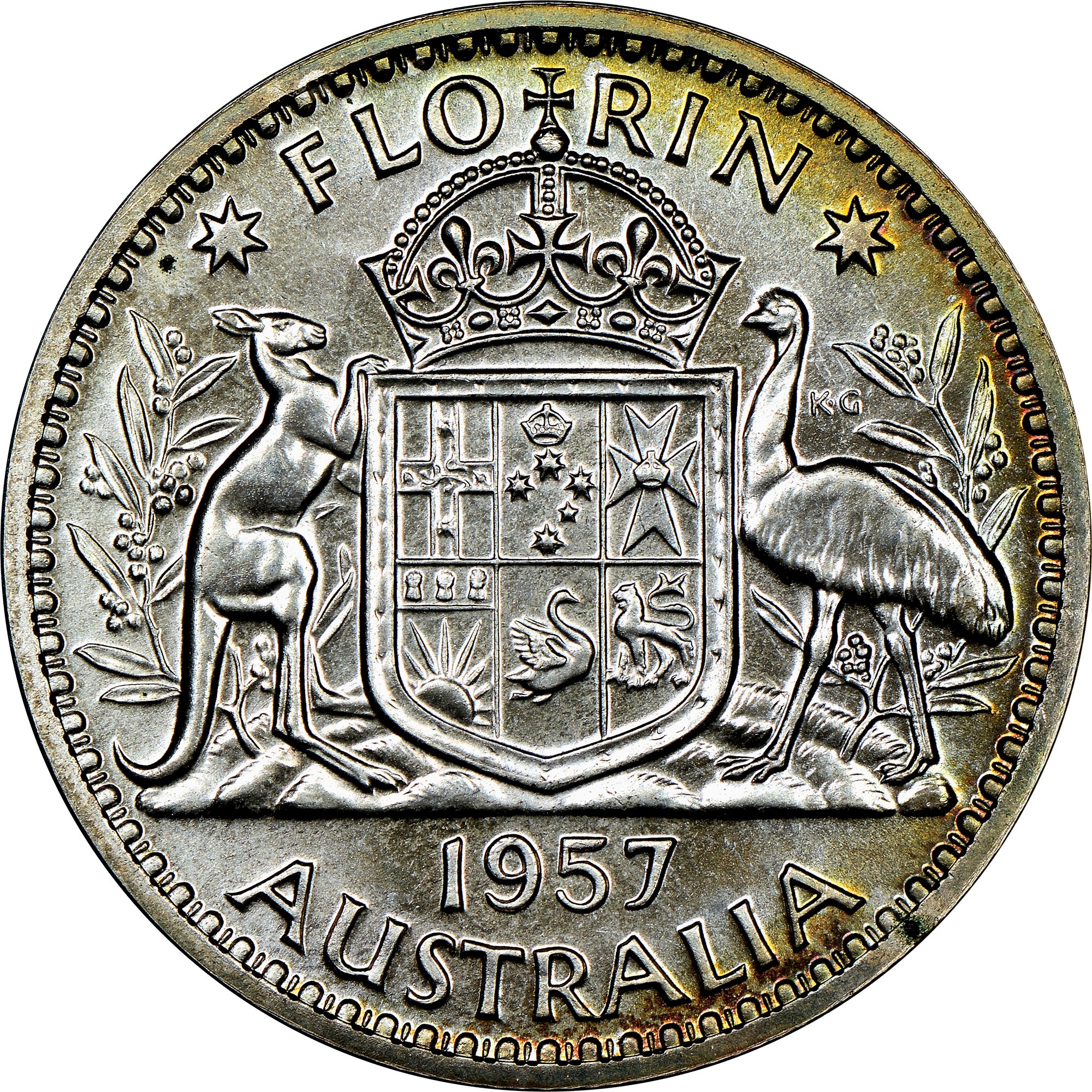 Australia Florin KM 60 Prices & Values NGC