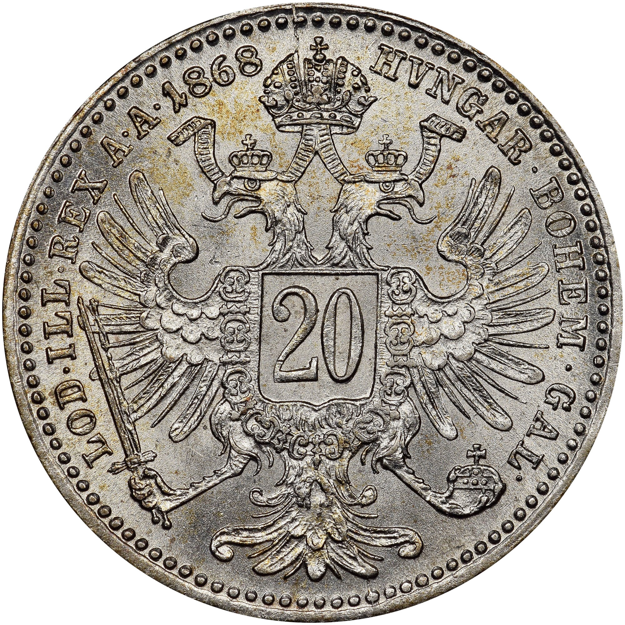 Austria 20 Kreuzer KM 2212 Prices & Values | NGC